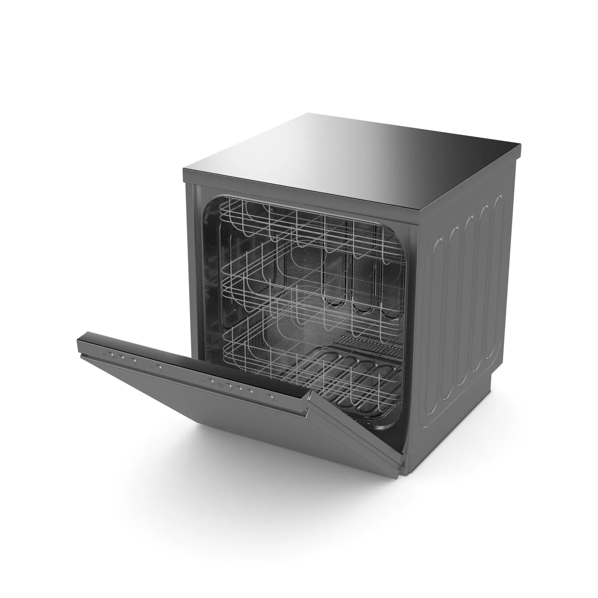 Dishwasher Low-poly 3D model_0