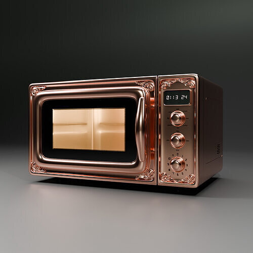 Vintage Microwave Oven 3D model