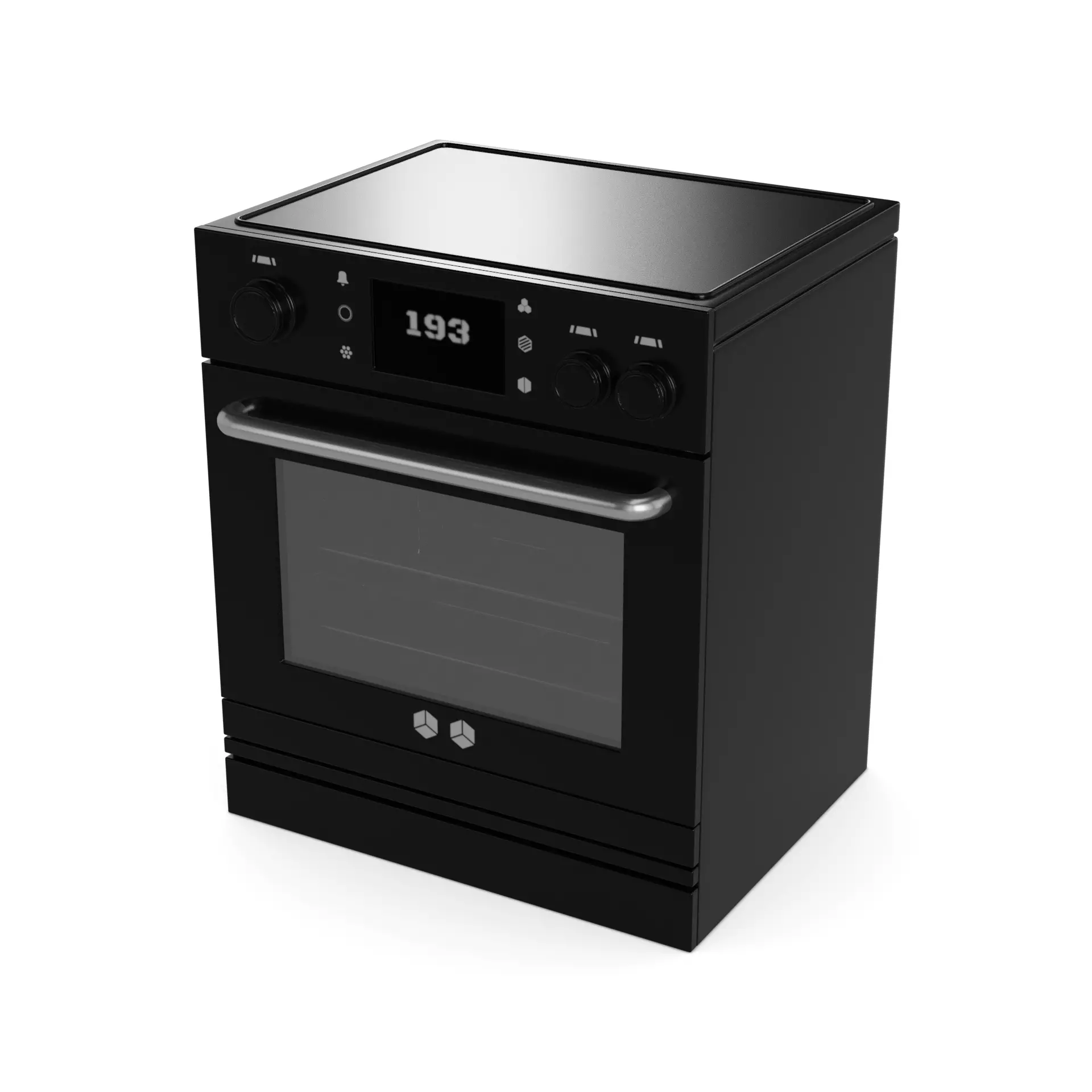 Oven Low-poly 3D model_0
