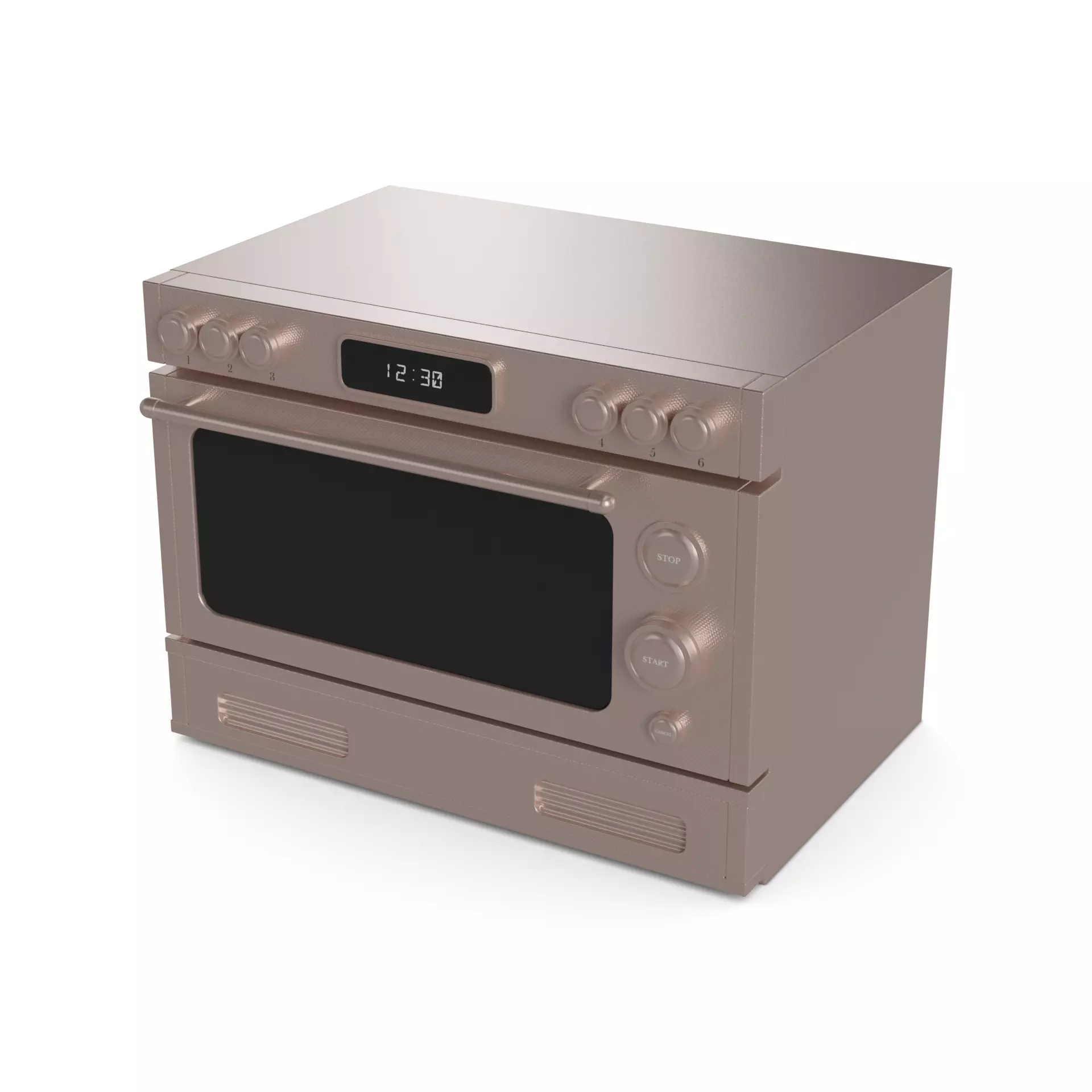 Oven Low-poly 3D model_0