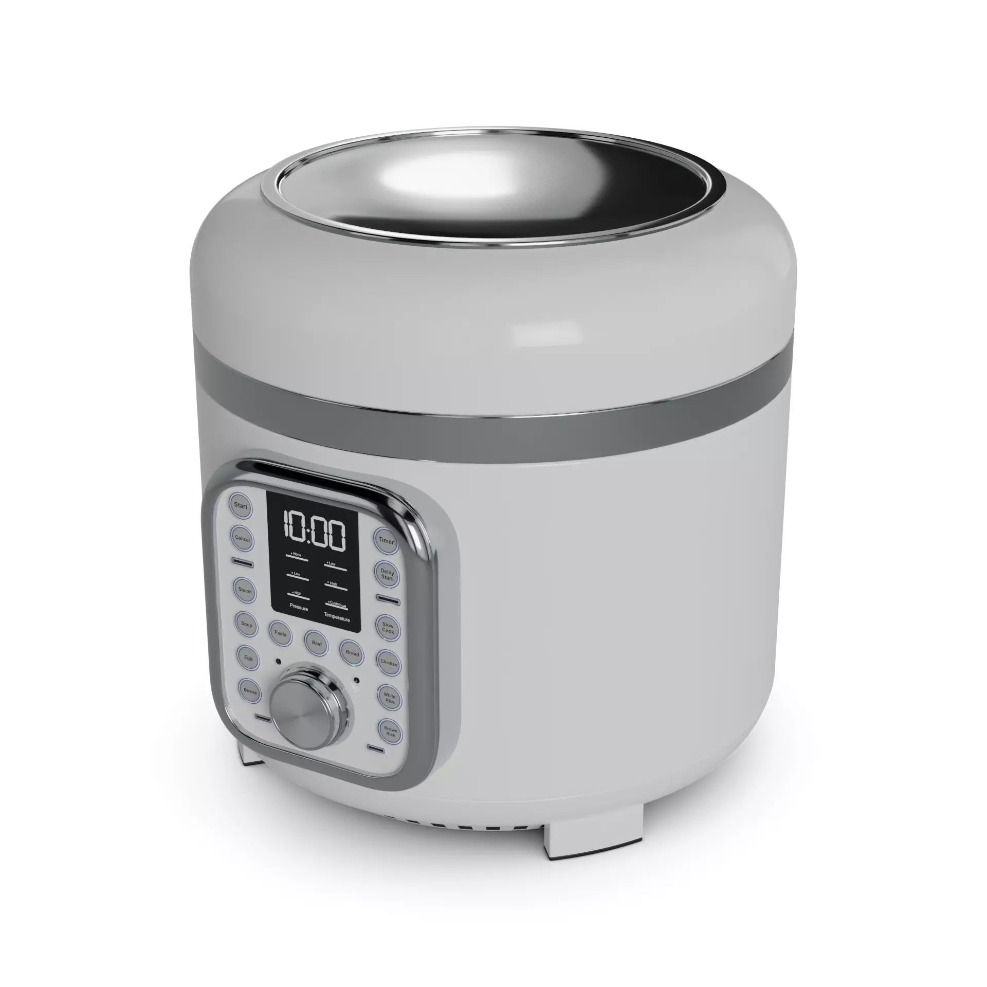 Multicooker Low-poly 3D model_0