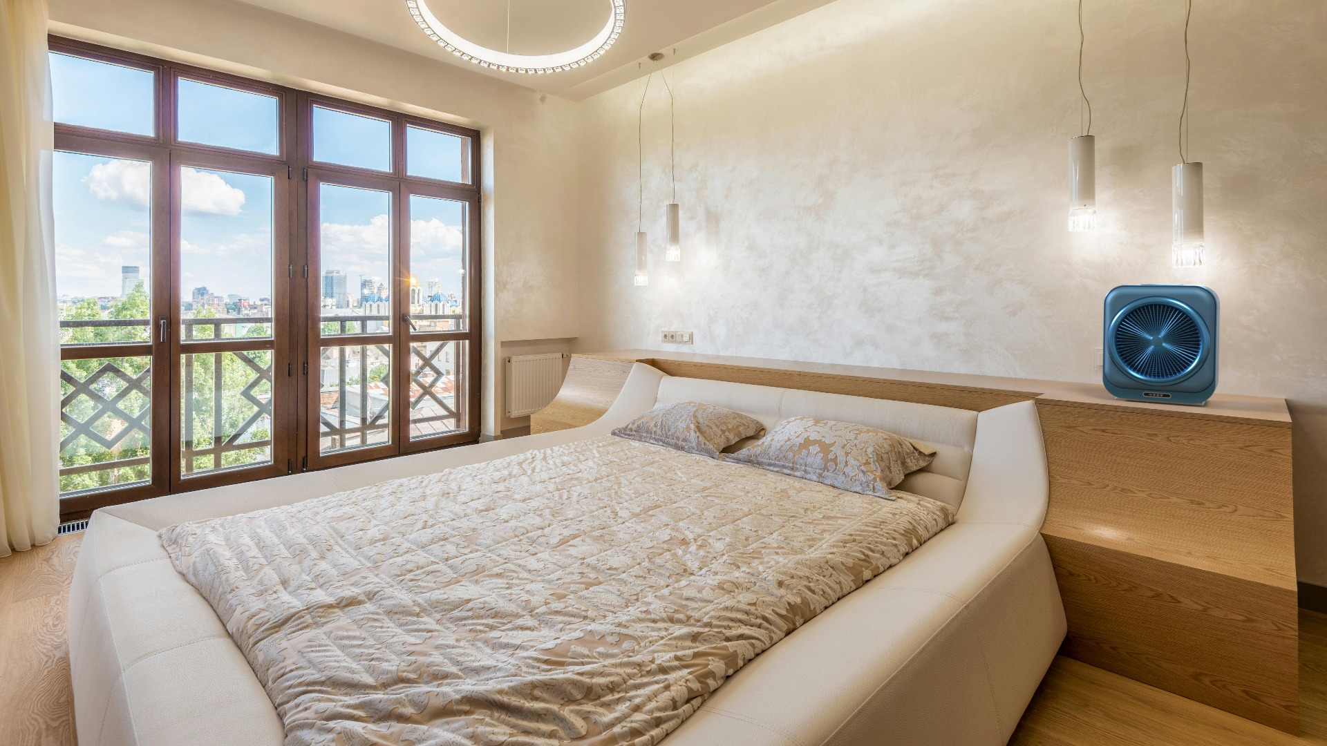 Air Purifier Low-poly 3D model_1