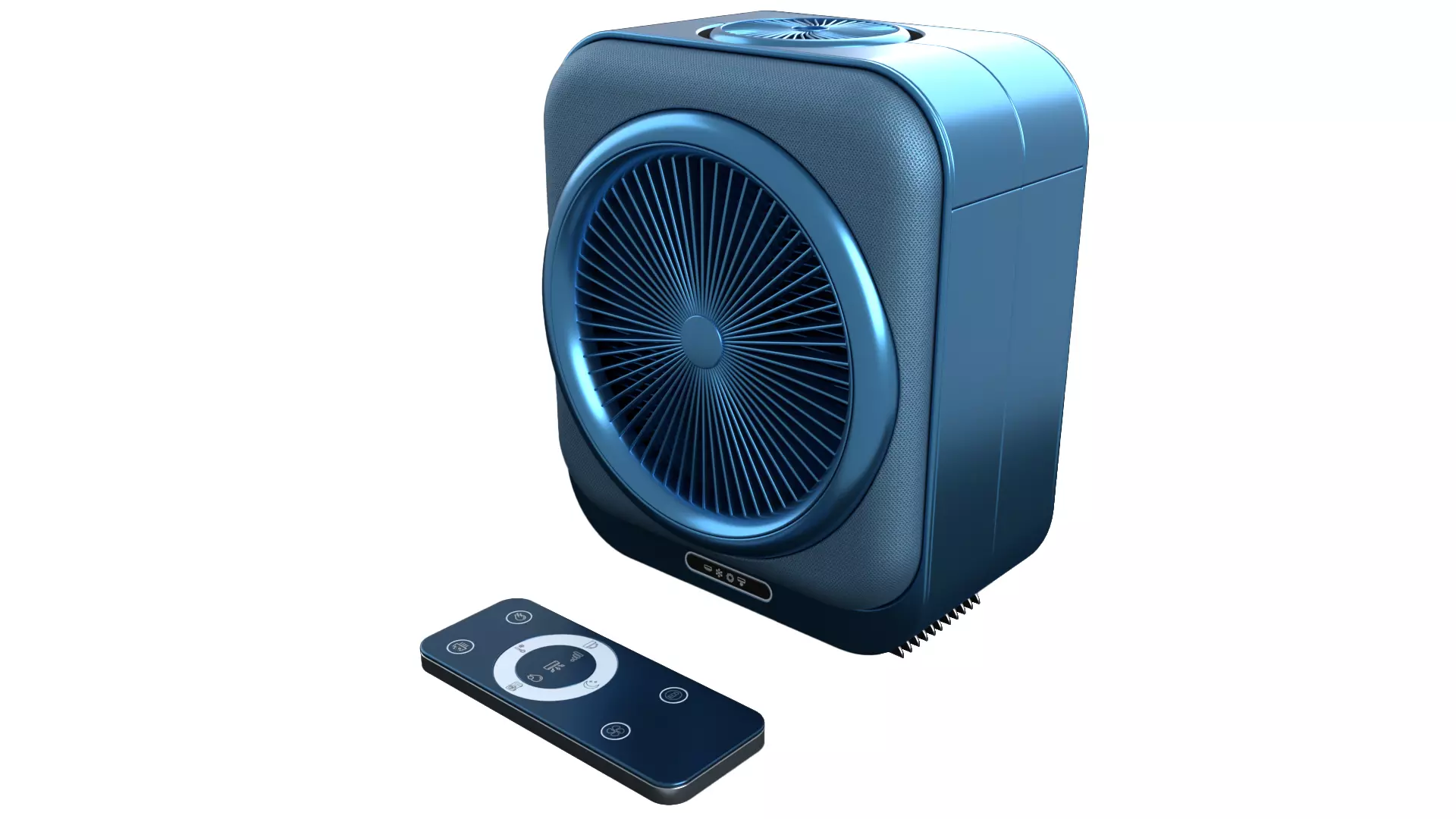 Air Purifier Low-poly 3D model_0