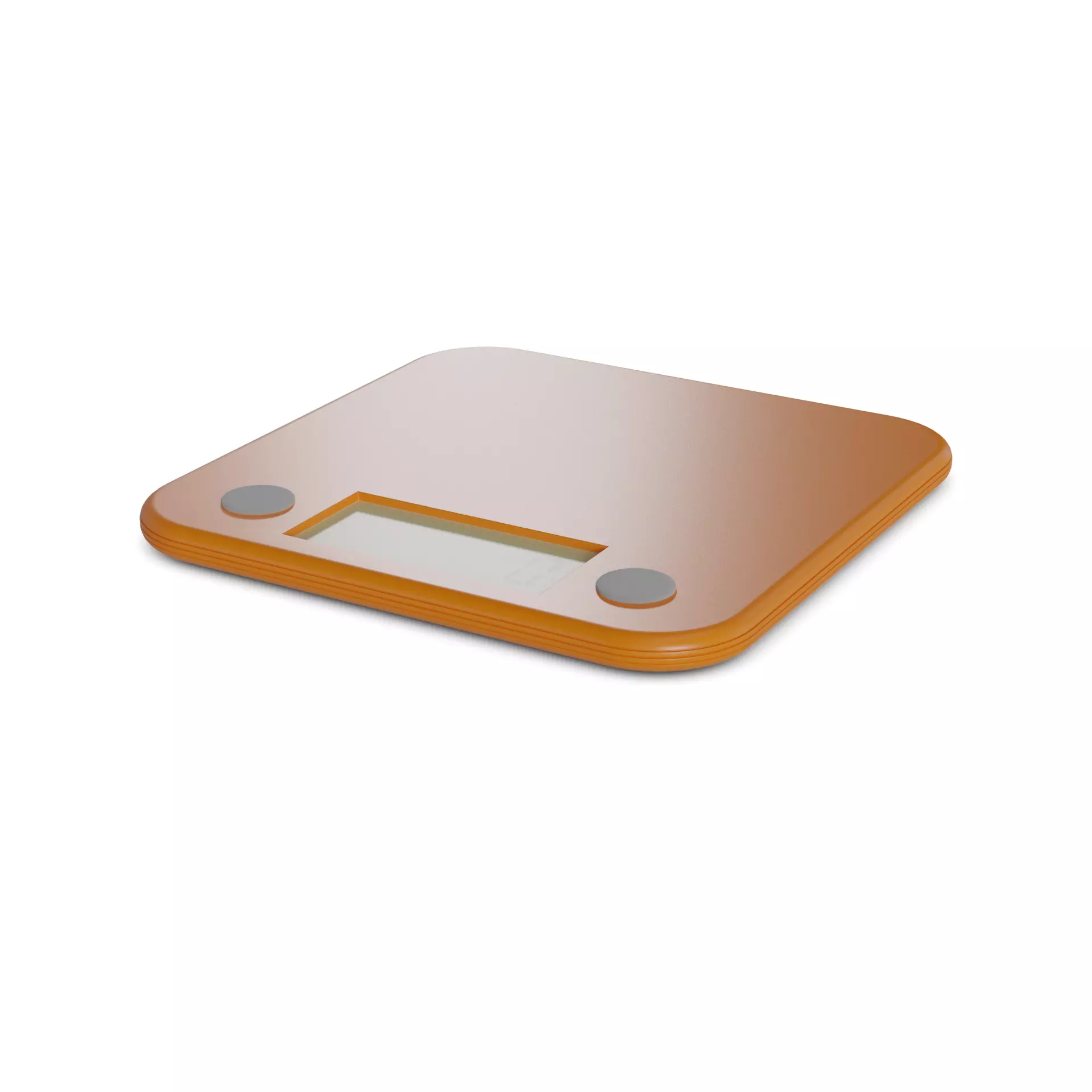 Kitchen scale Low-poly 3D model_0