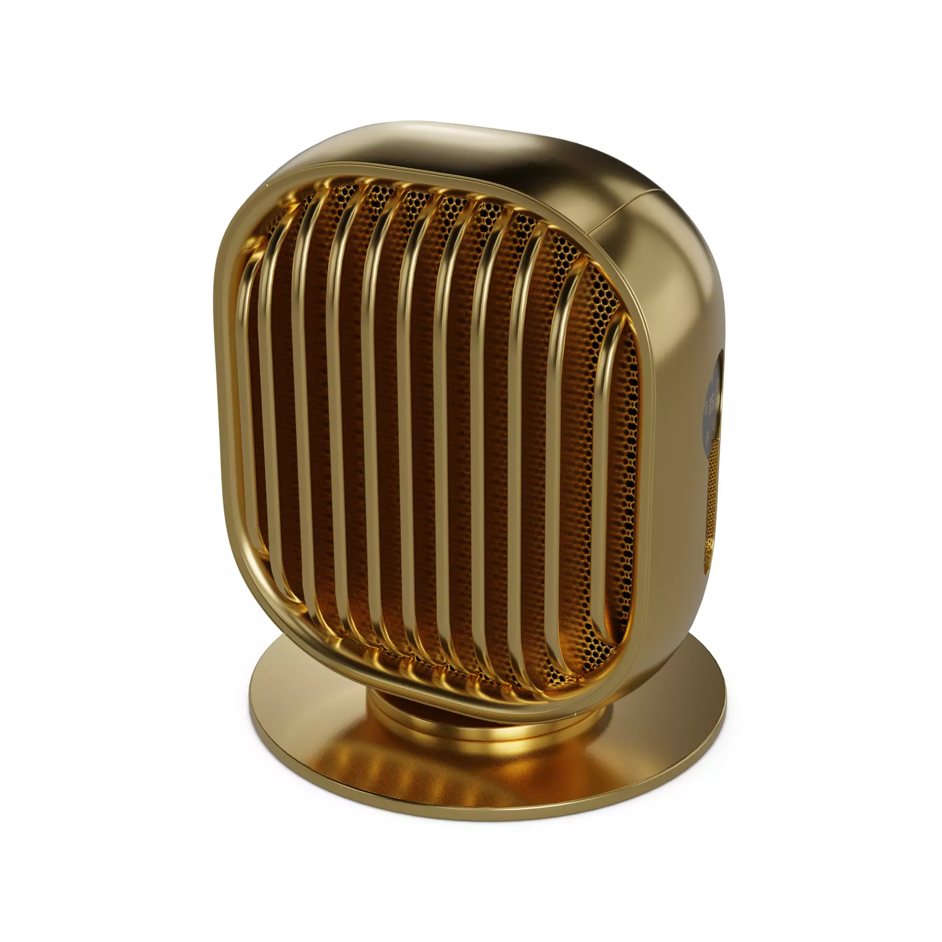 Ceramic Heater Low-poly 3D model_0