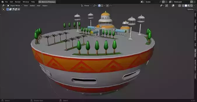 Low Poly Dragonball - Kami Lookout and Kame House Pack