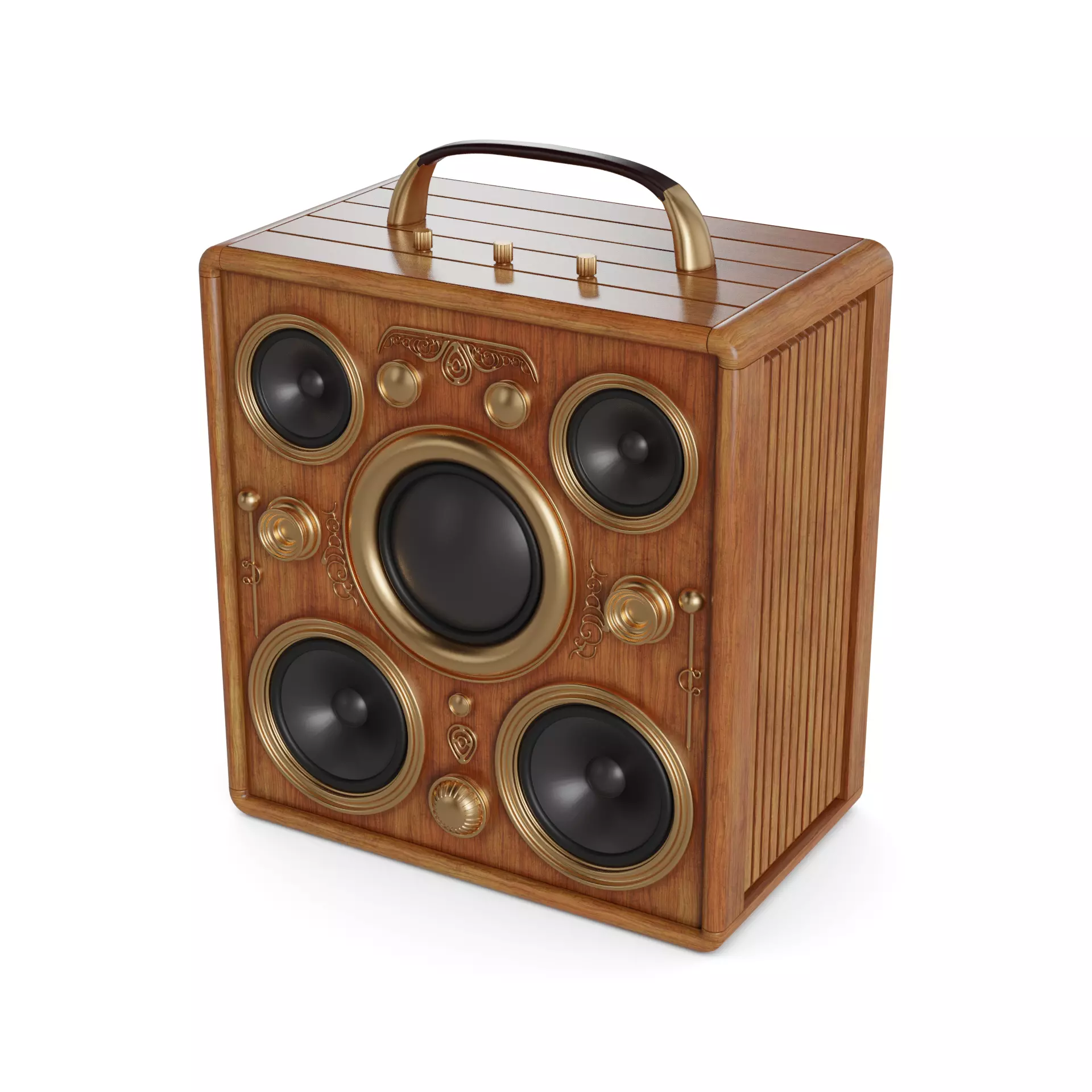 Party Speakers 3D model_0