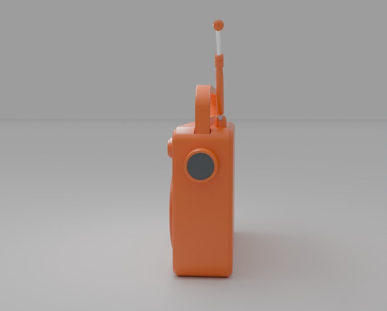 Radio Low-poly 3D model_8