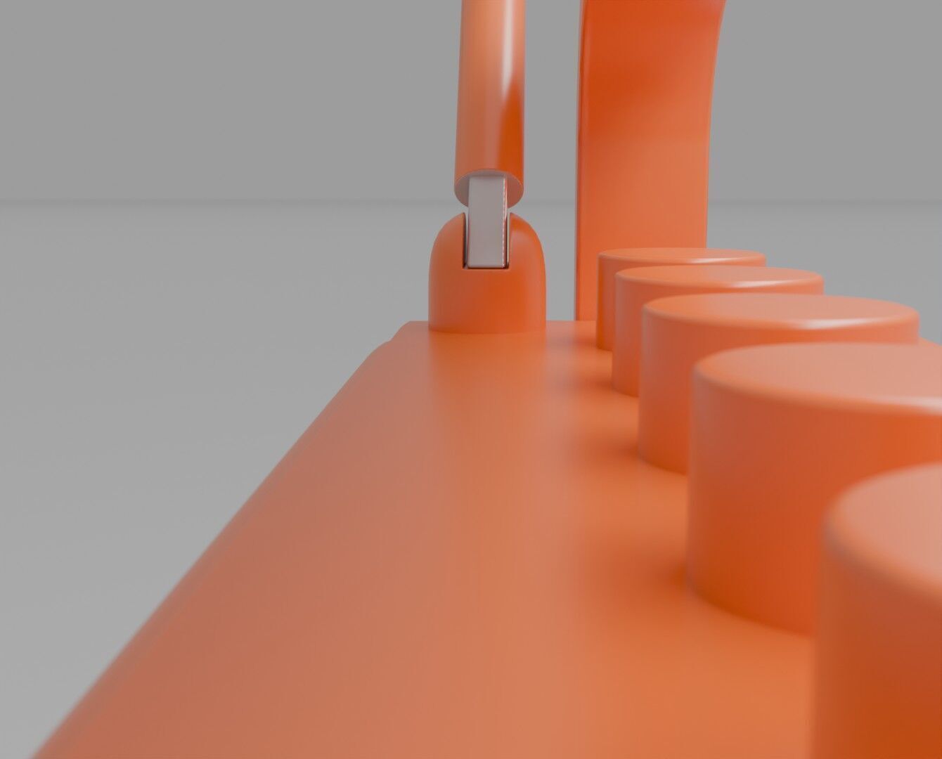 Radio Low-poly 3D model_10