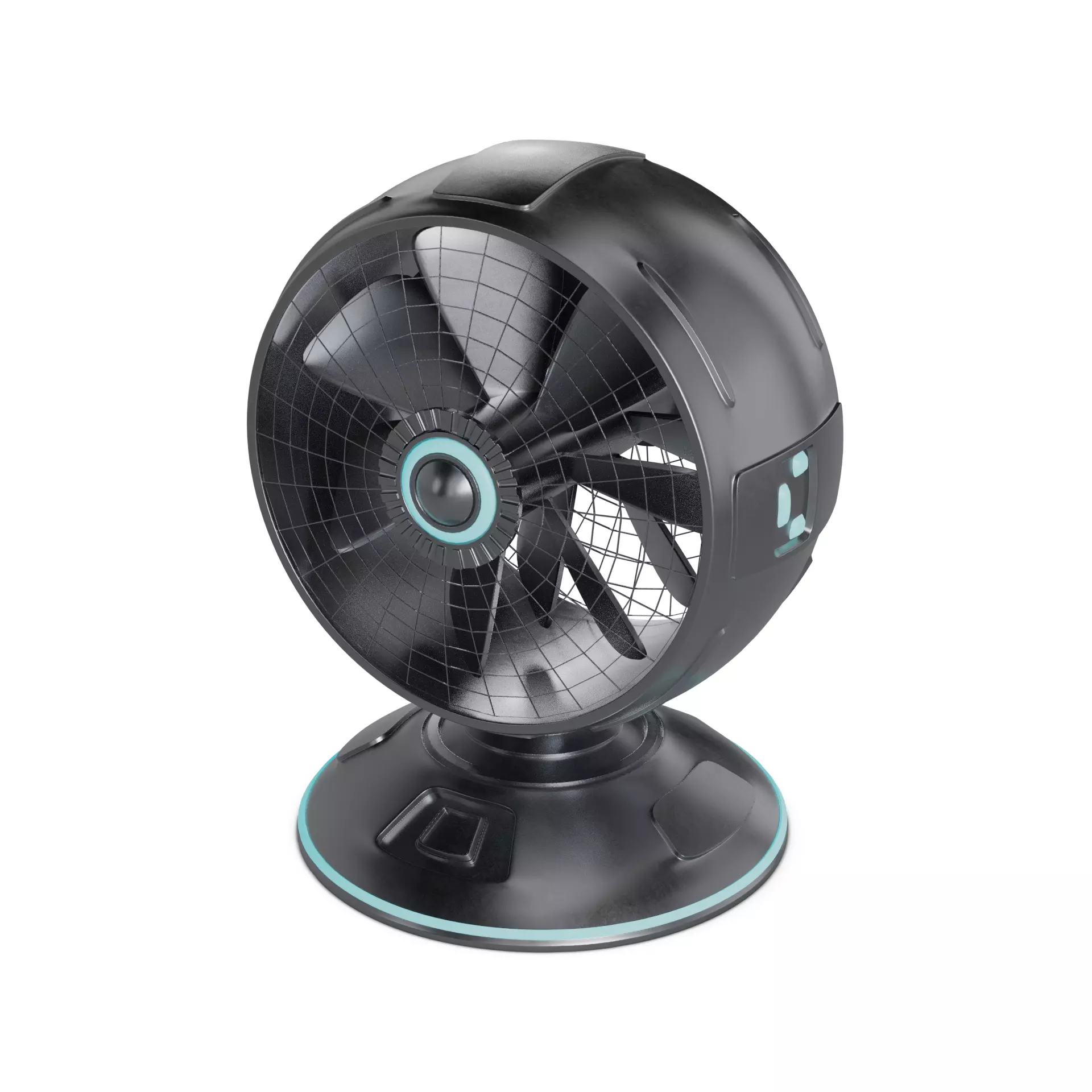 Floor Fan 3D model_0