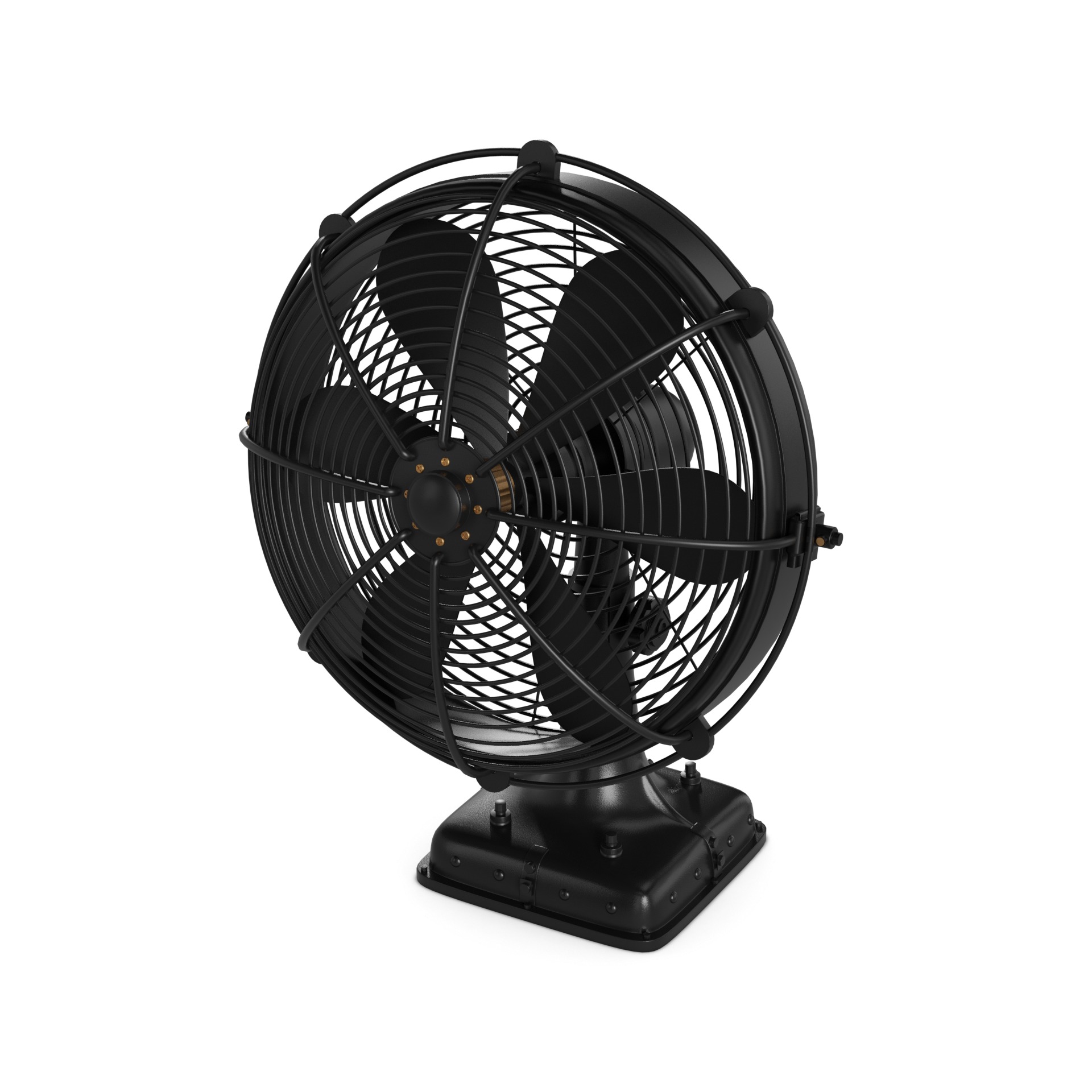 Floor Fan Low-poly 3D model_8