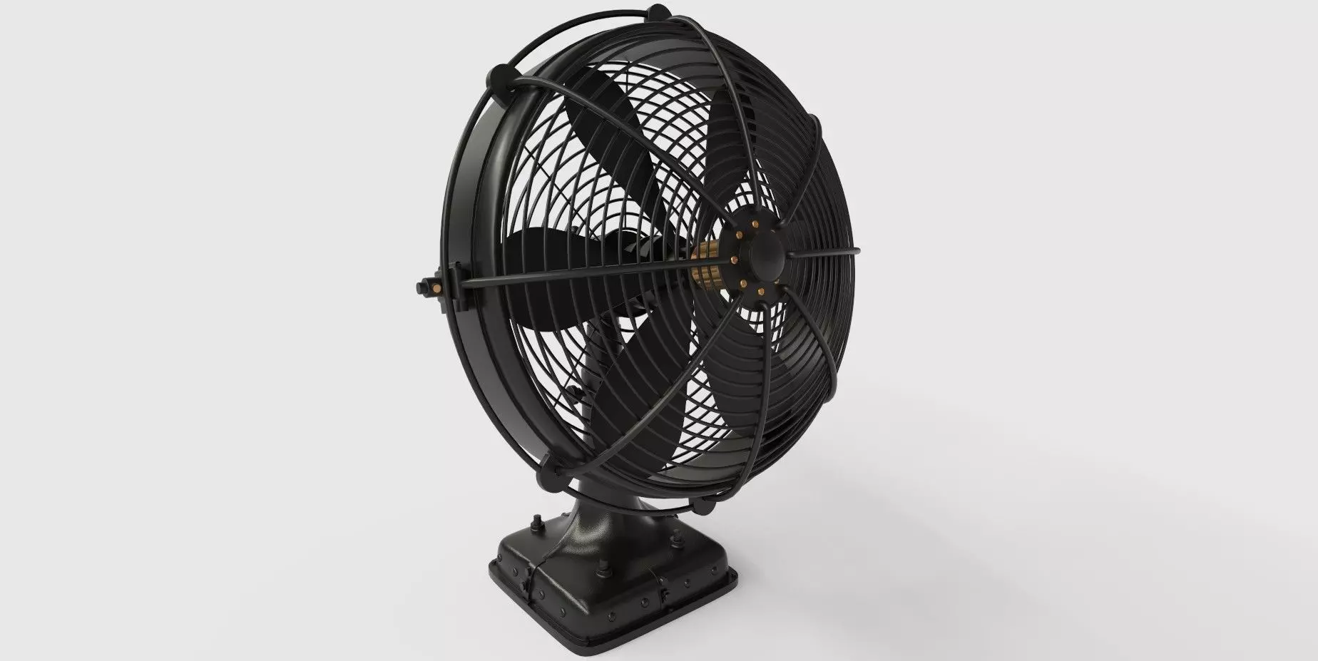 Floor Fan Low-poly 3D model_0