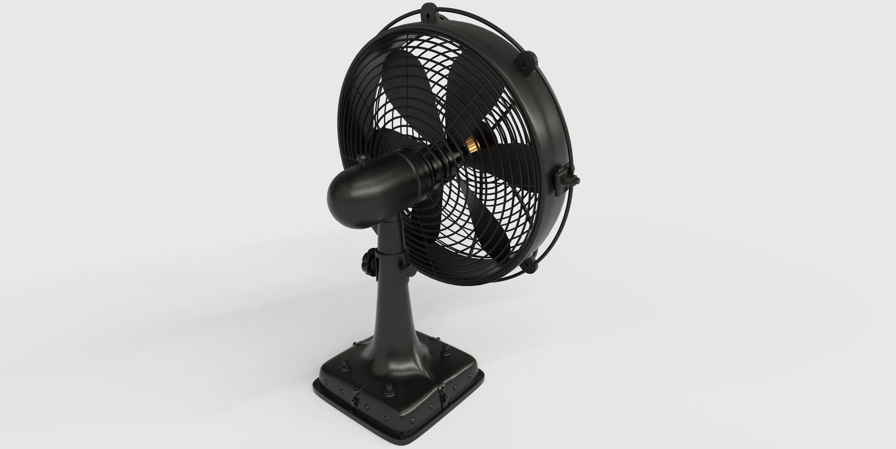 Floor Fan Low-poly 3D model_3