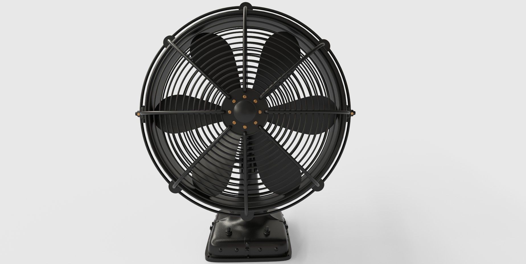 Floor Fan Low-poly 3D model_5