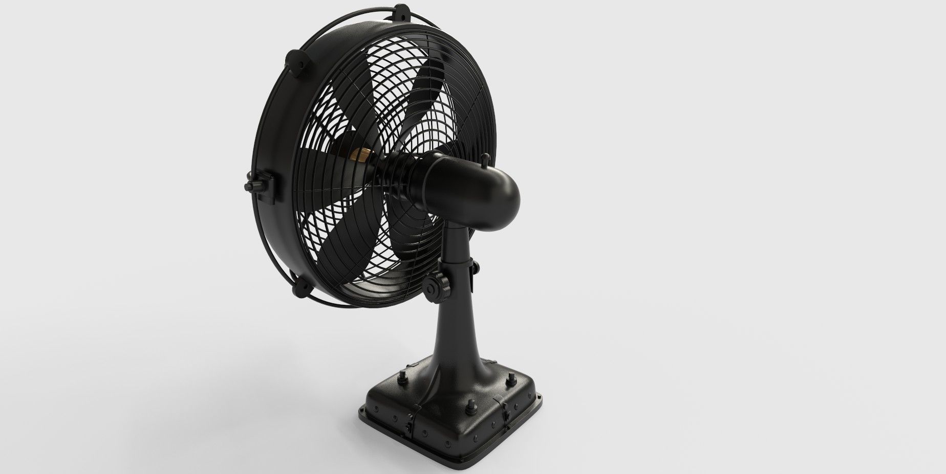 Floor Fan Low-poly 3D model_4