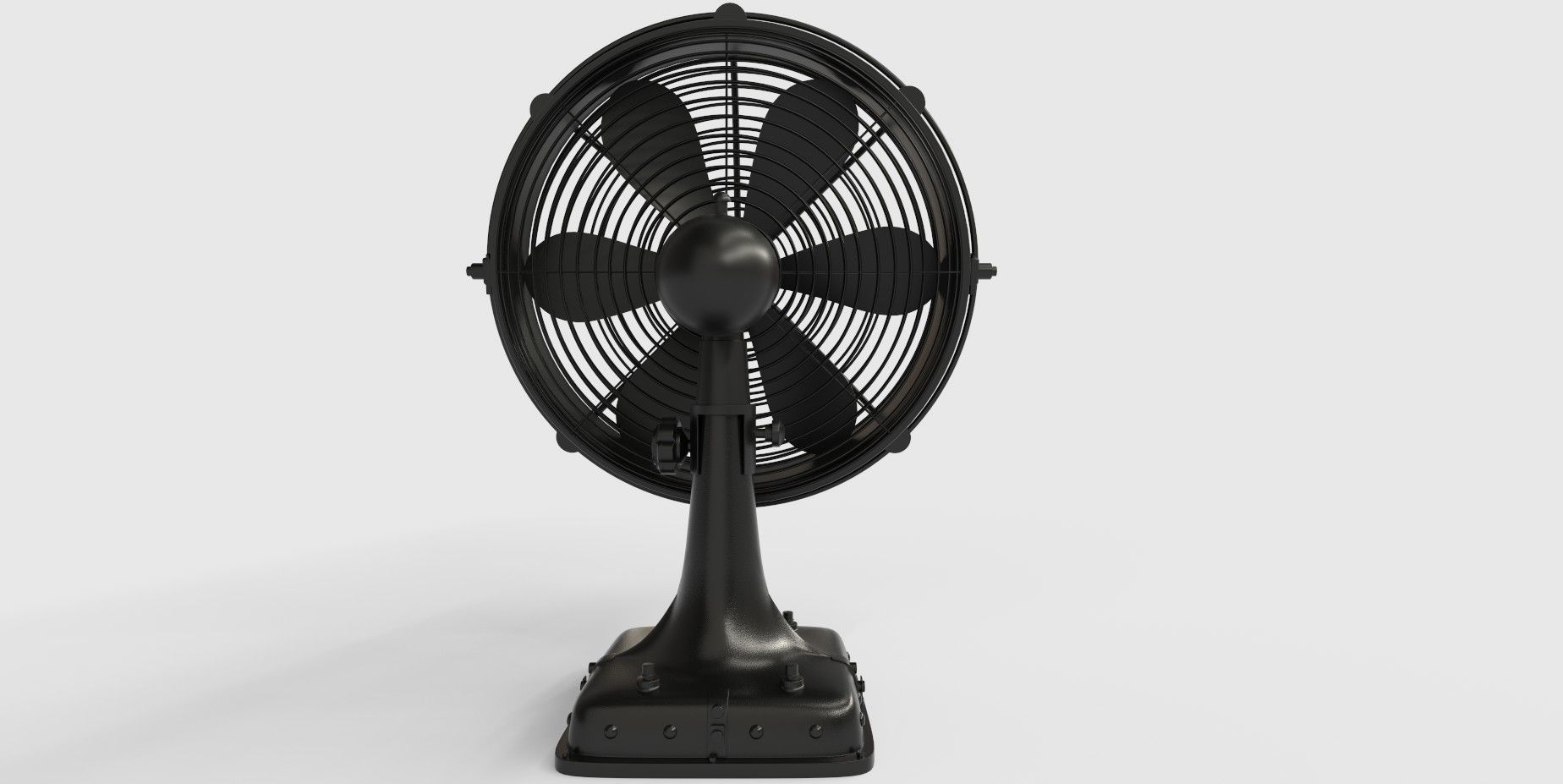 Floor Fan Low-poly 3D model_7
