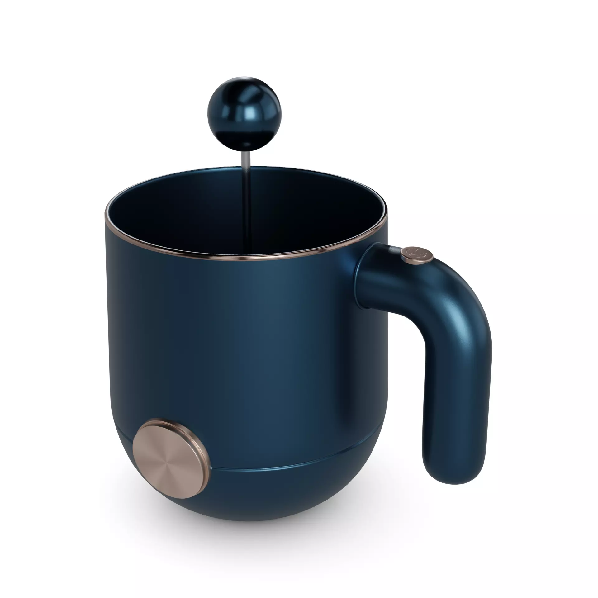 Milk frother Low-poly 3D model_0