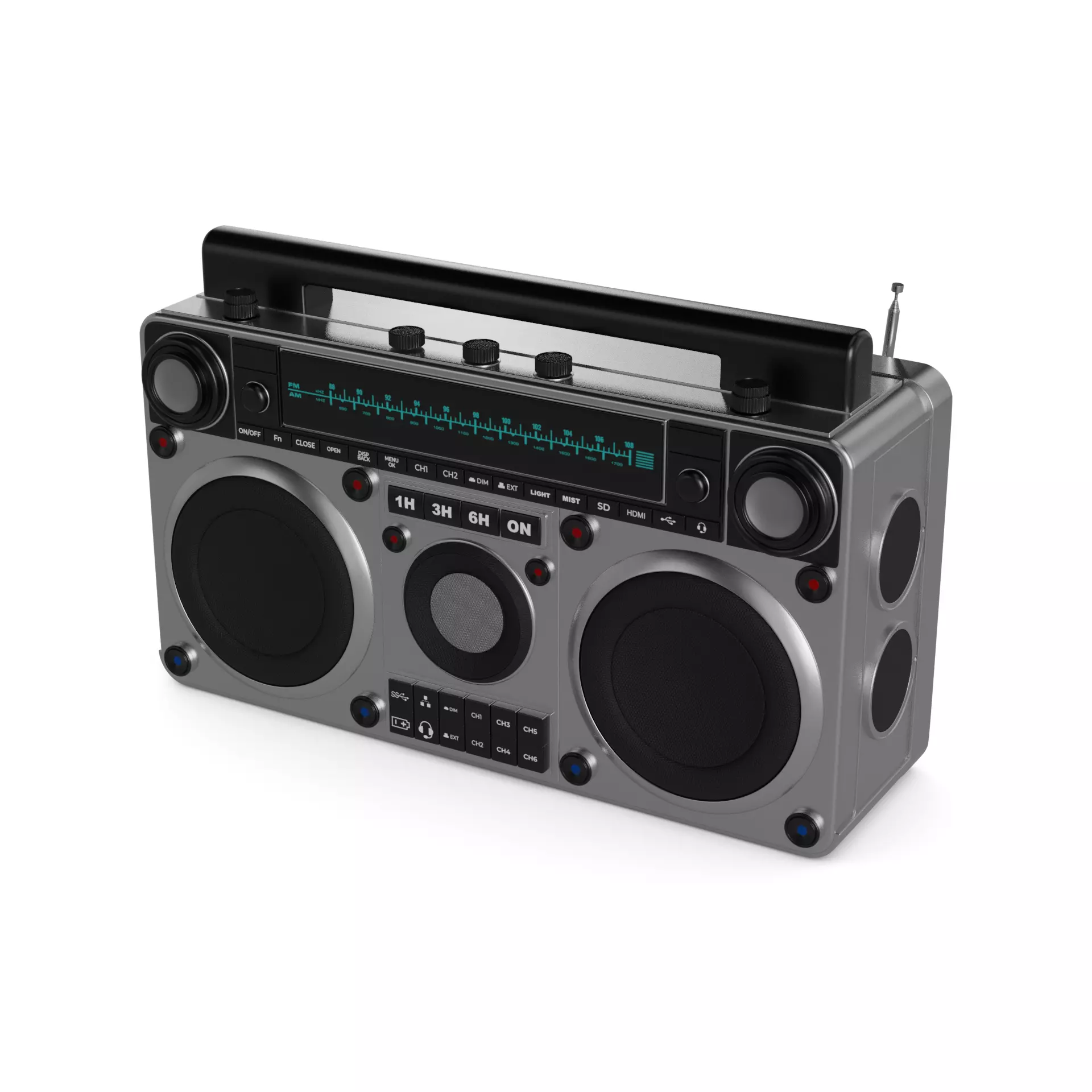 Boomboxes 3D model_0