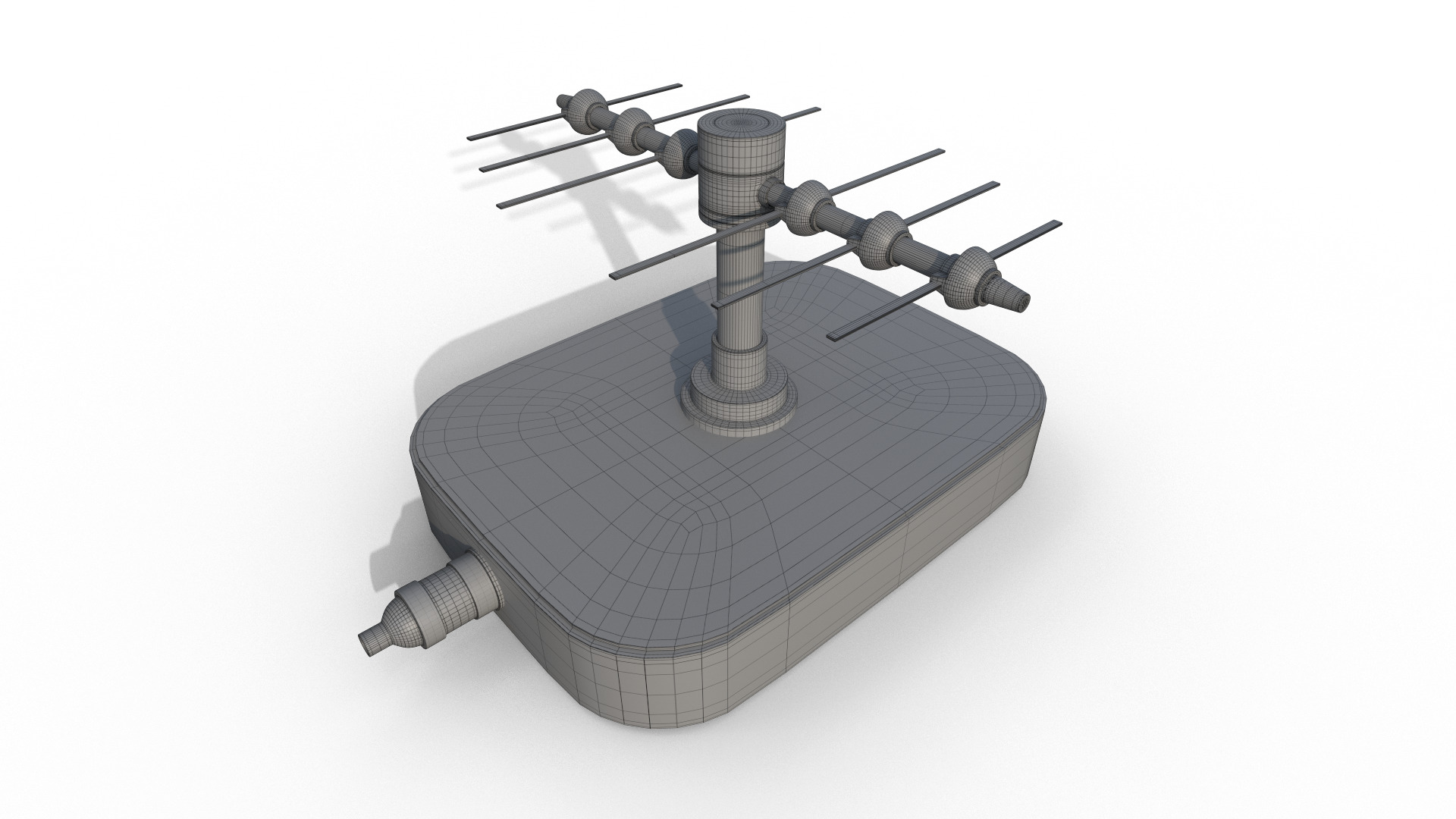 Antenna Low-poly 3D model_6