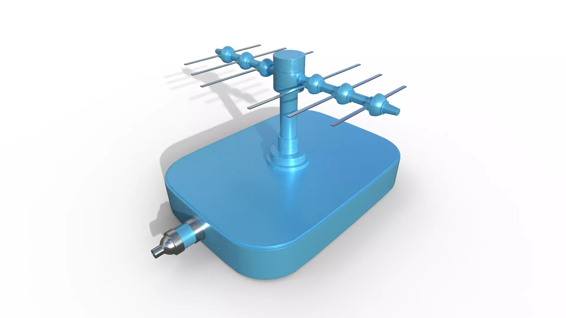 Antenna Low-poly 3D model_0