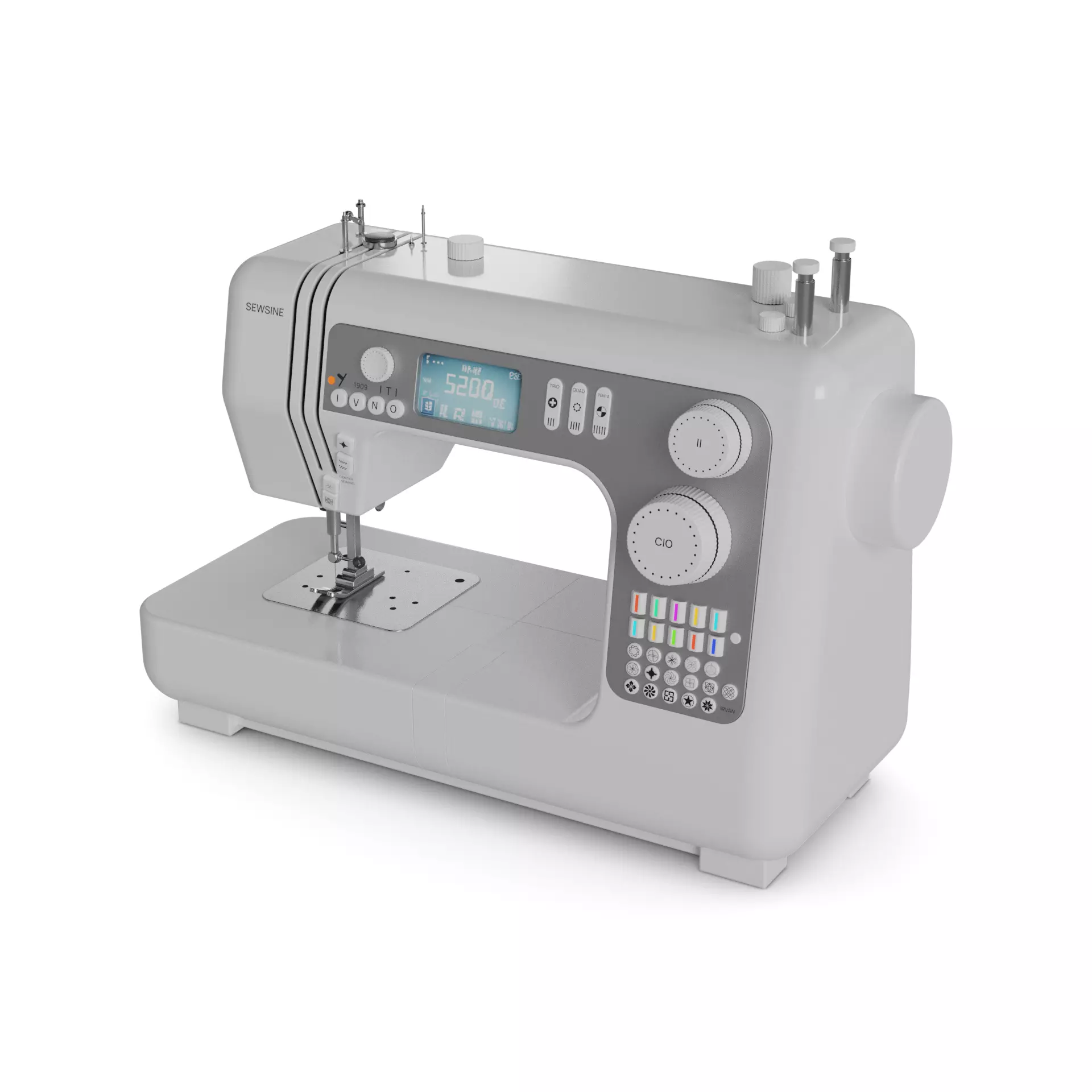 Sewing machine 3D model_0