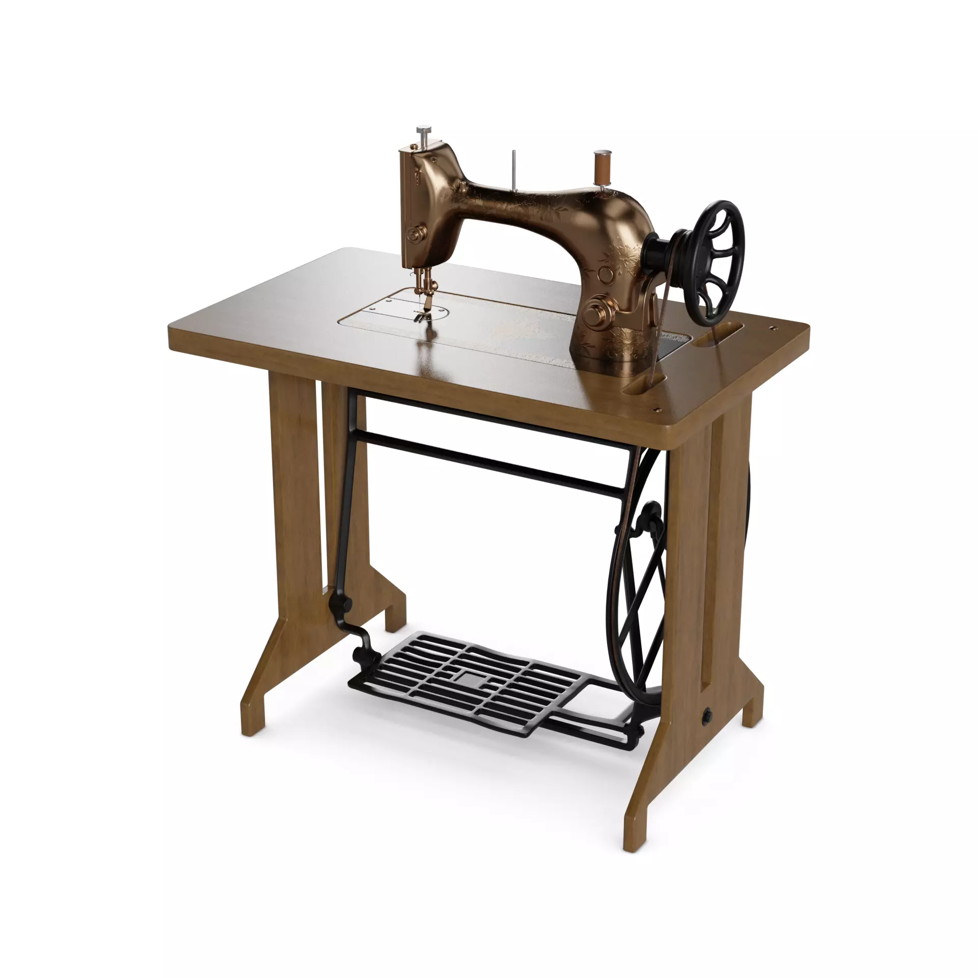 Sewing machine 3D model_0