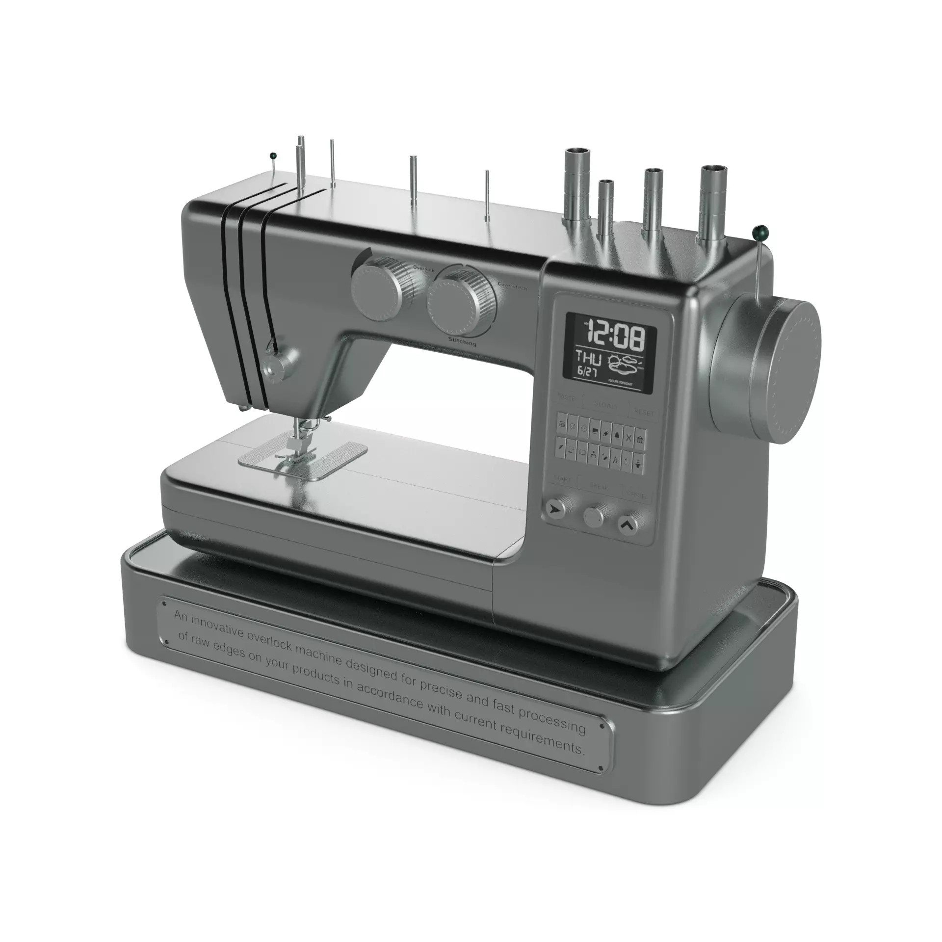 Overlock and Coverstitch 3D model_0