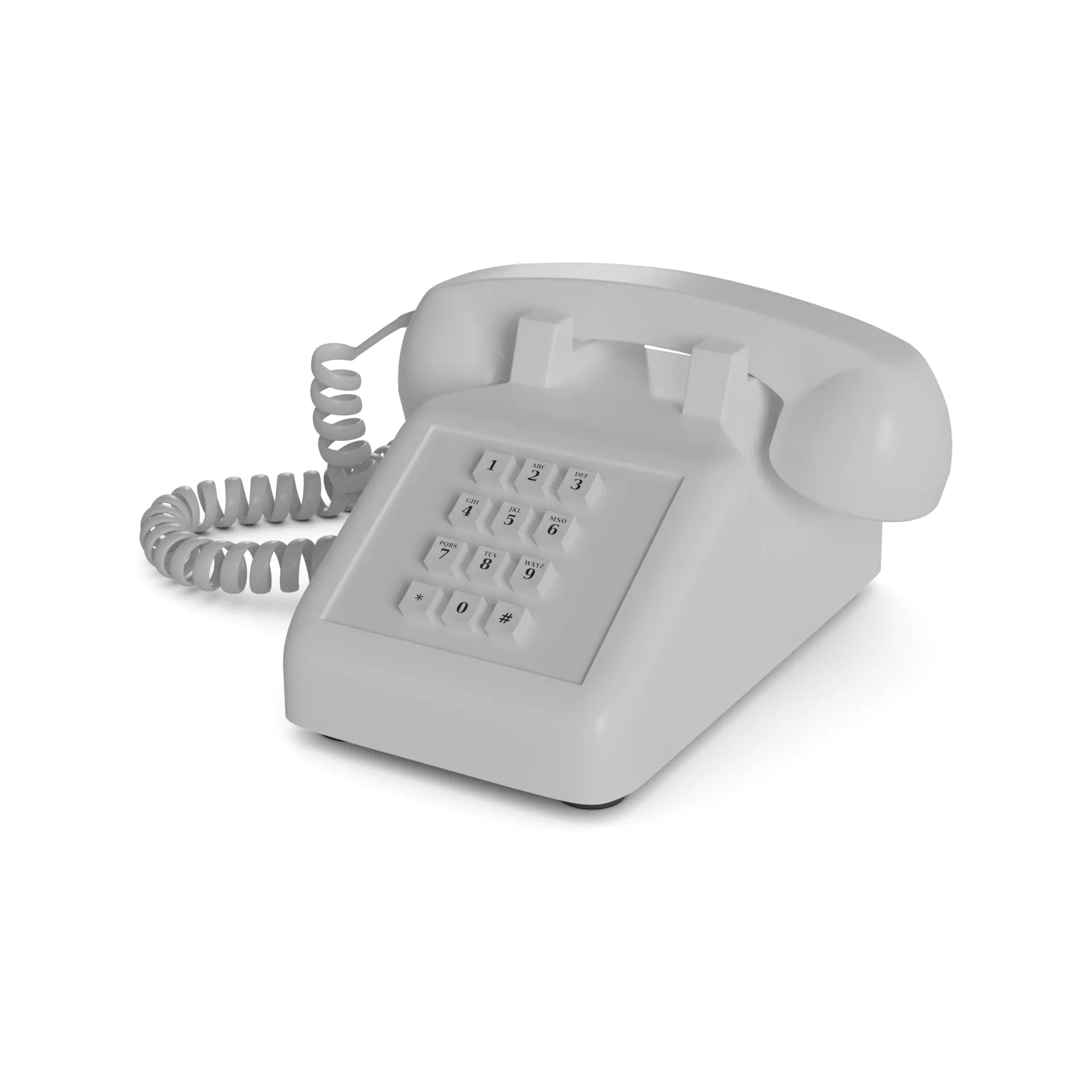 Landline telephone 3D model_0