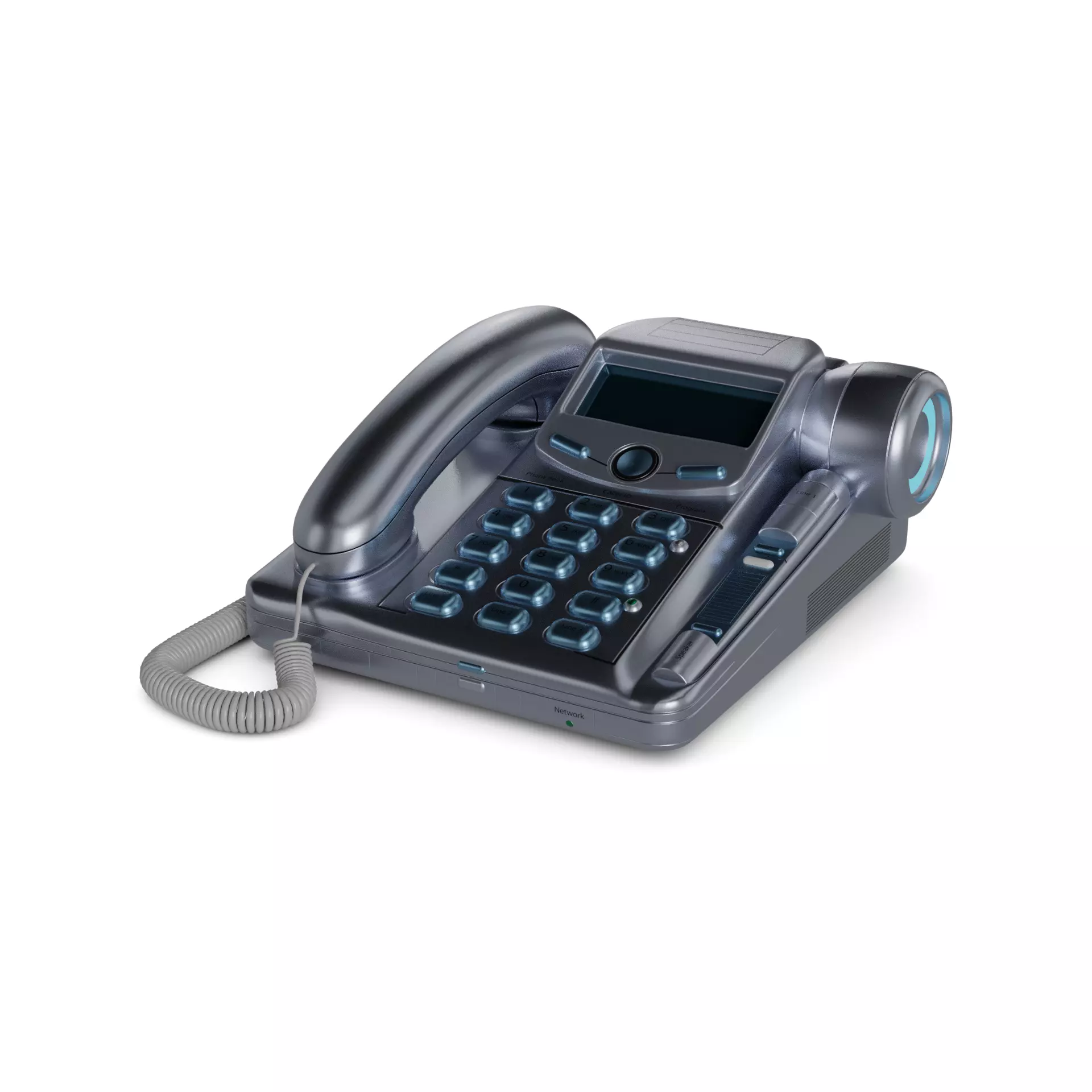 Landline telephone 3D model_0