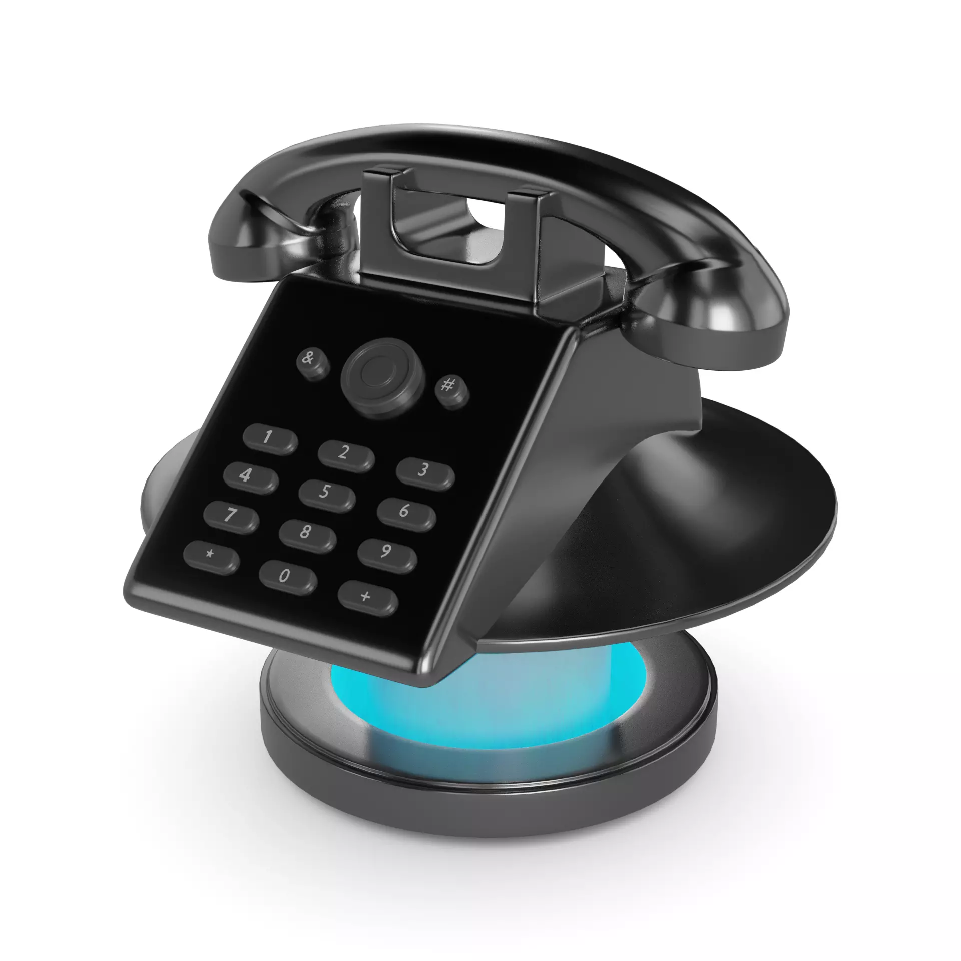 Landline telephone 3D model_0