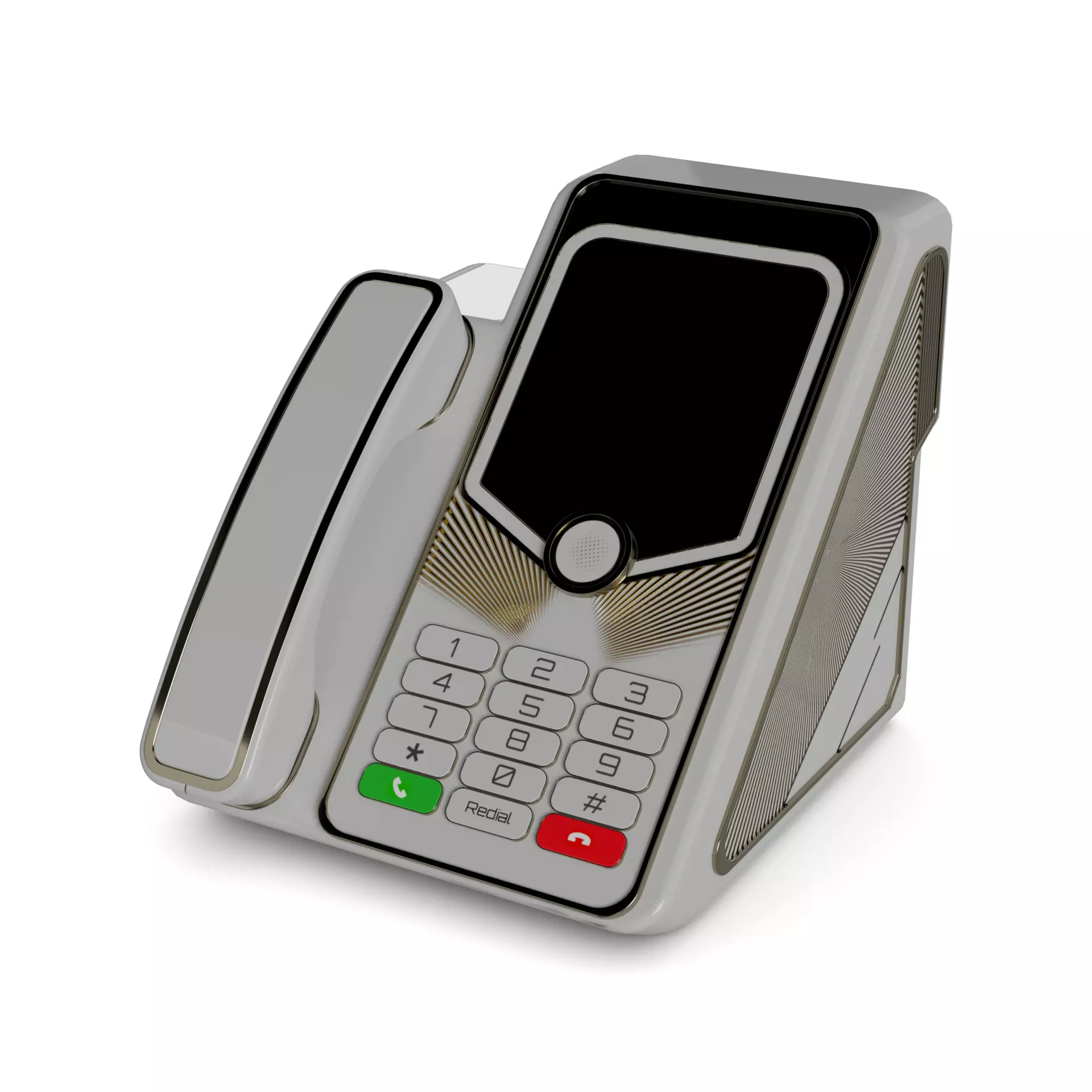 Landline telephone 3D model_0
