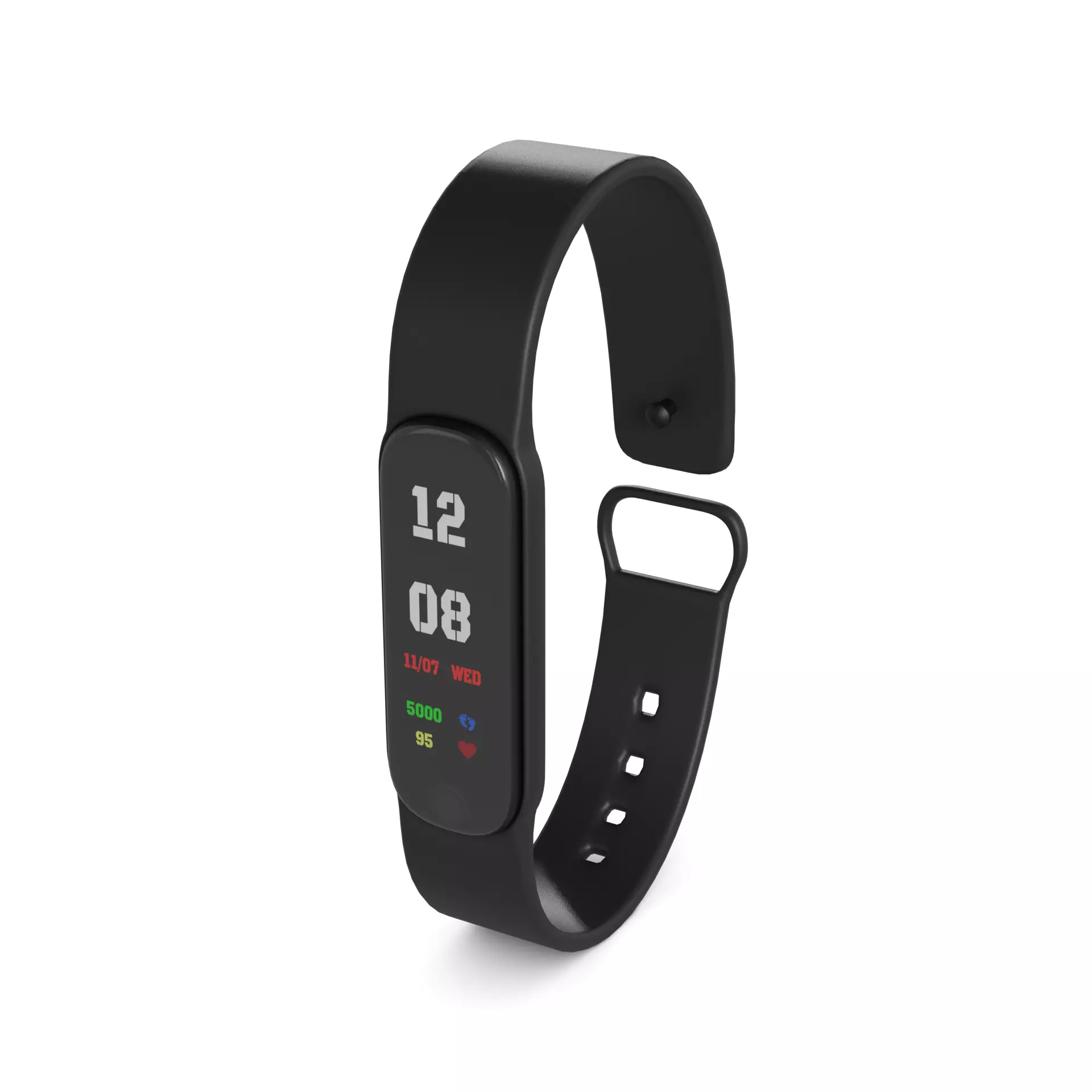 Fitness Trackers Low-poly 3D model_0