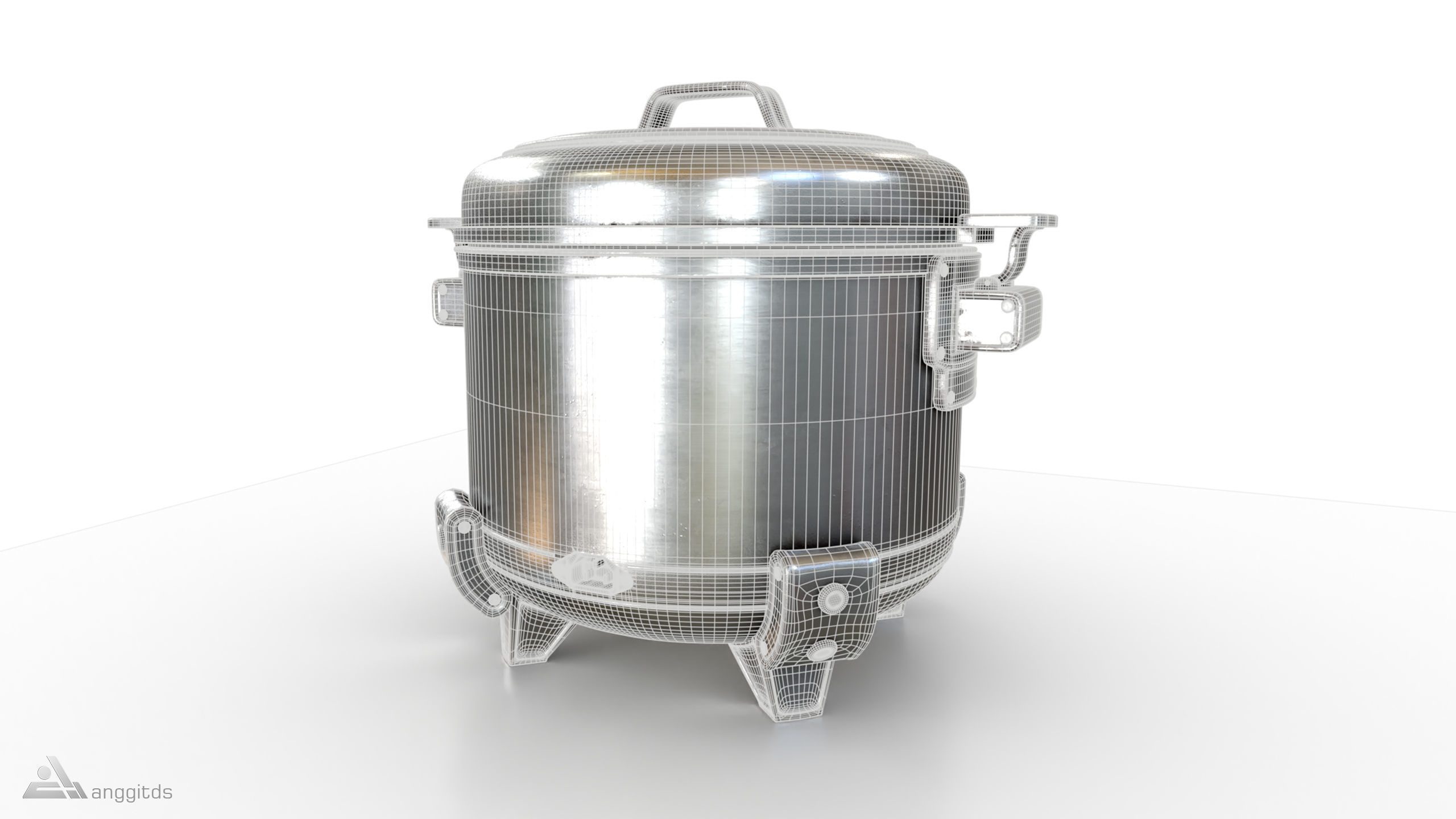 Rice Cooker 3D model_10