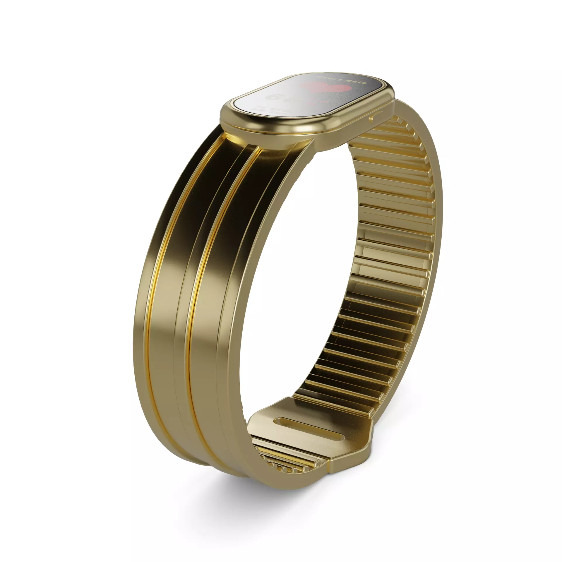 Heart Rate Monitor Low-poly 3D model_0