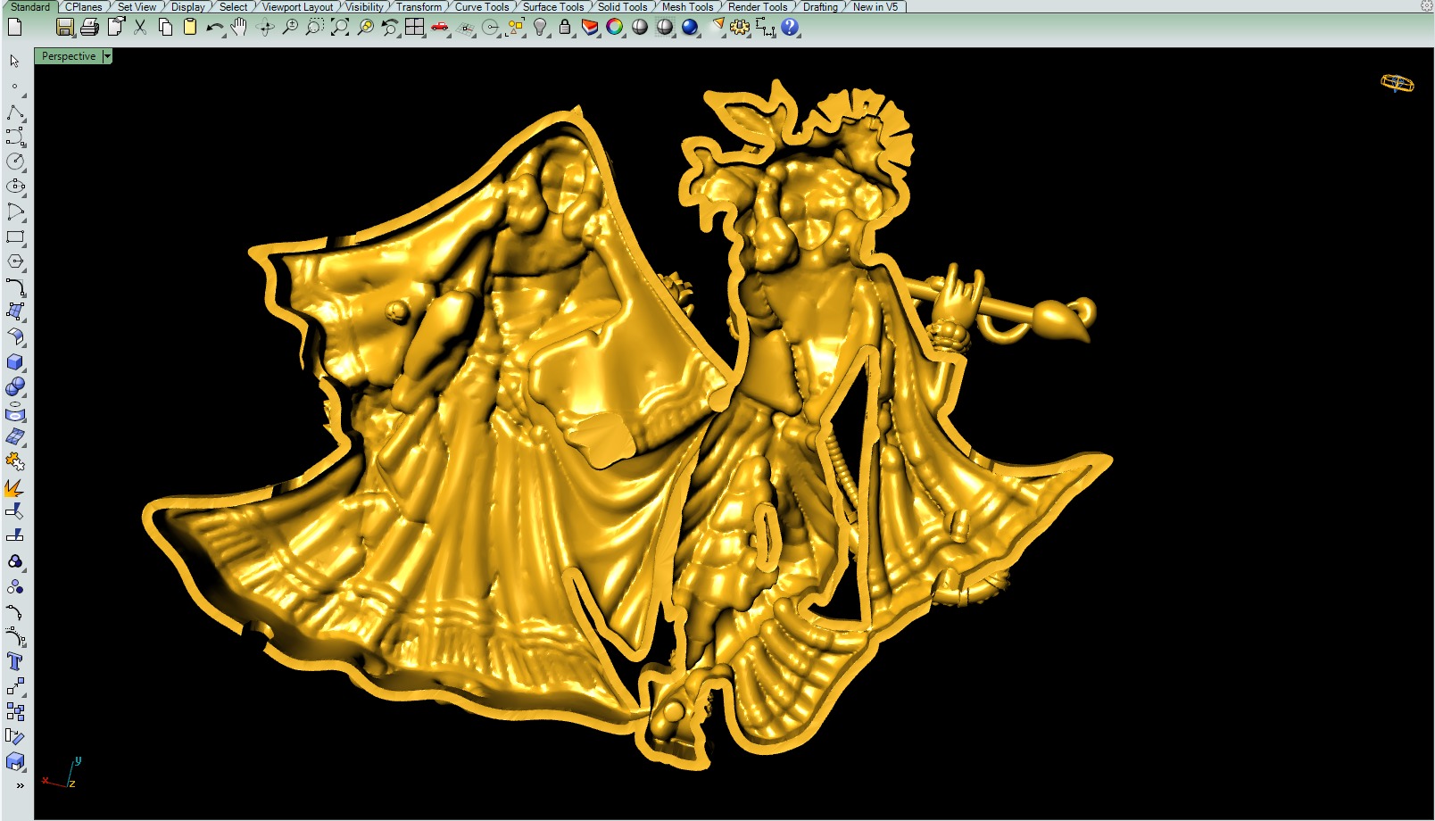 Iskcon Radhakrishna file 3D print model_7
