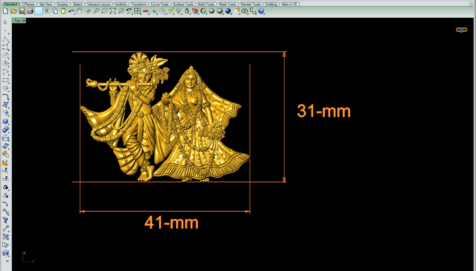 Iskcon Radhakrishna file 3D print model_2