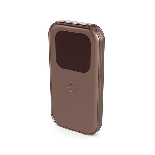 Portable EKG Monitor Low-poly 3D model