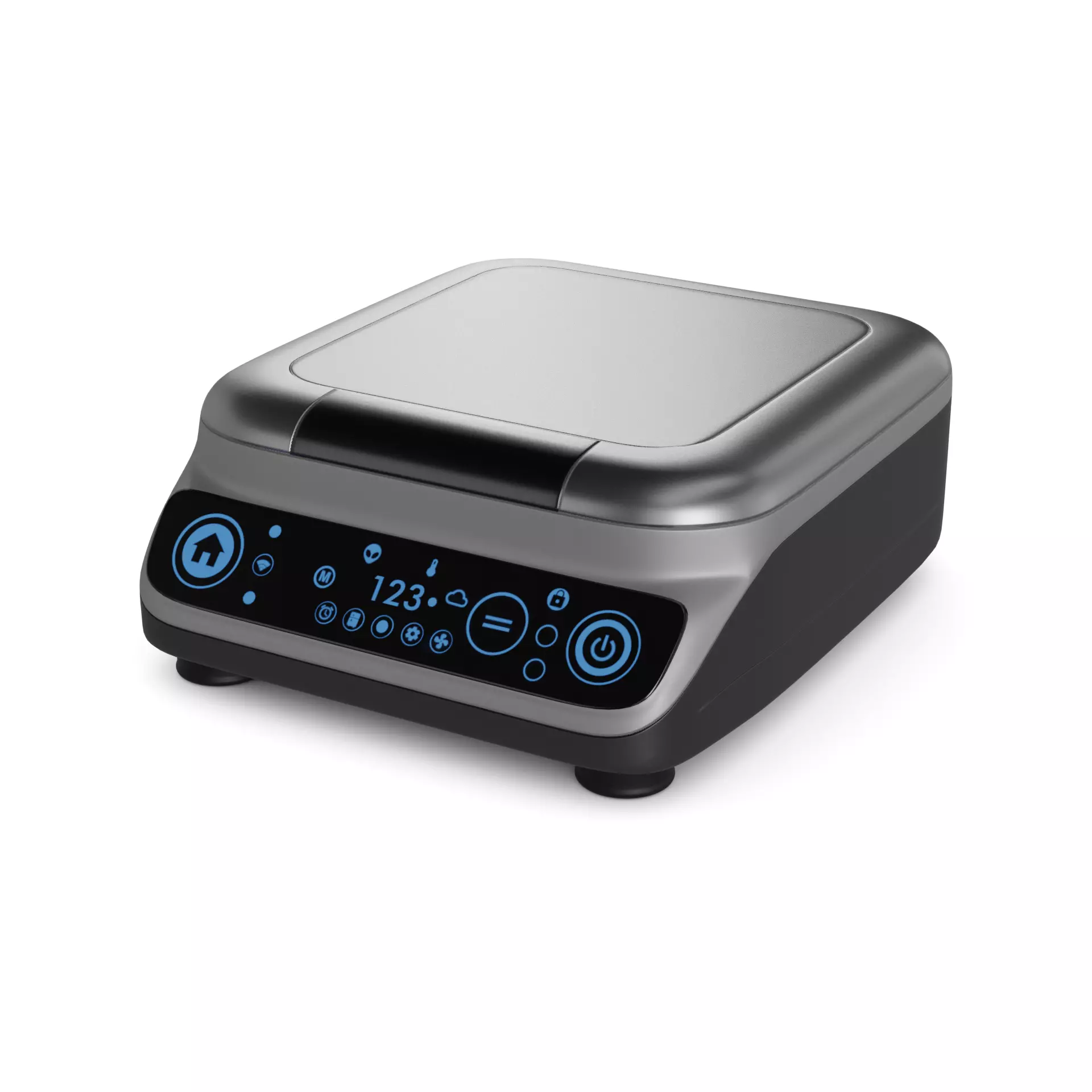 Sandwitch maker Low-poly 3D model_0