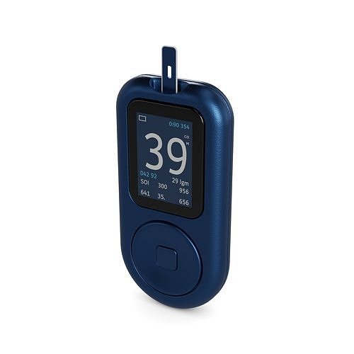 Glucose monitor Low-poly 3D model
