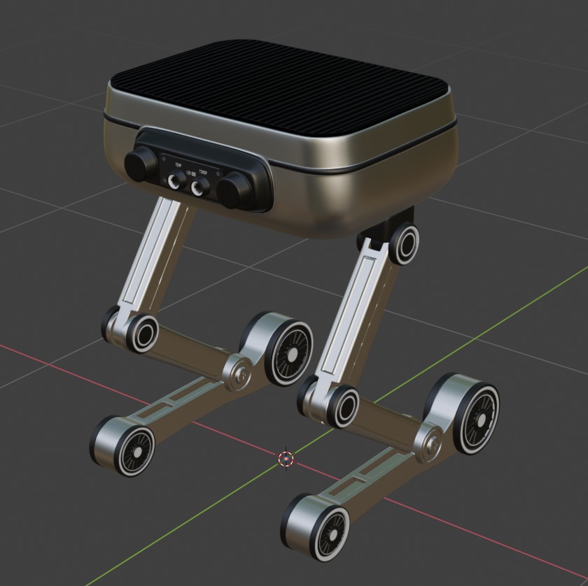 Electric Grill 3D model_5