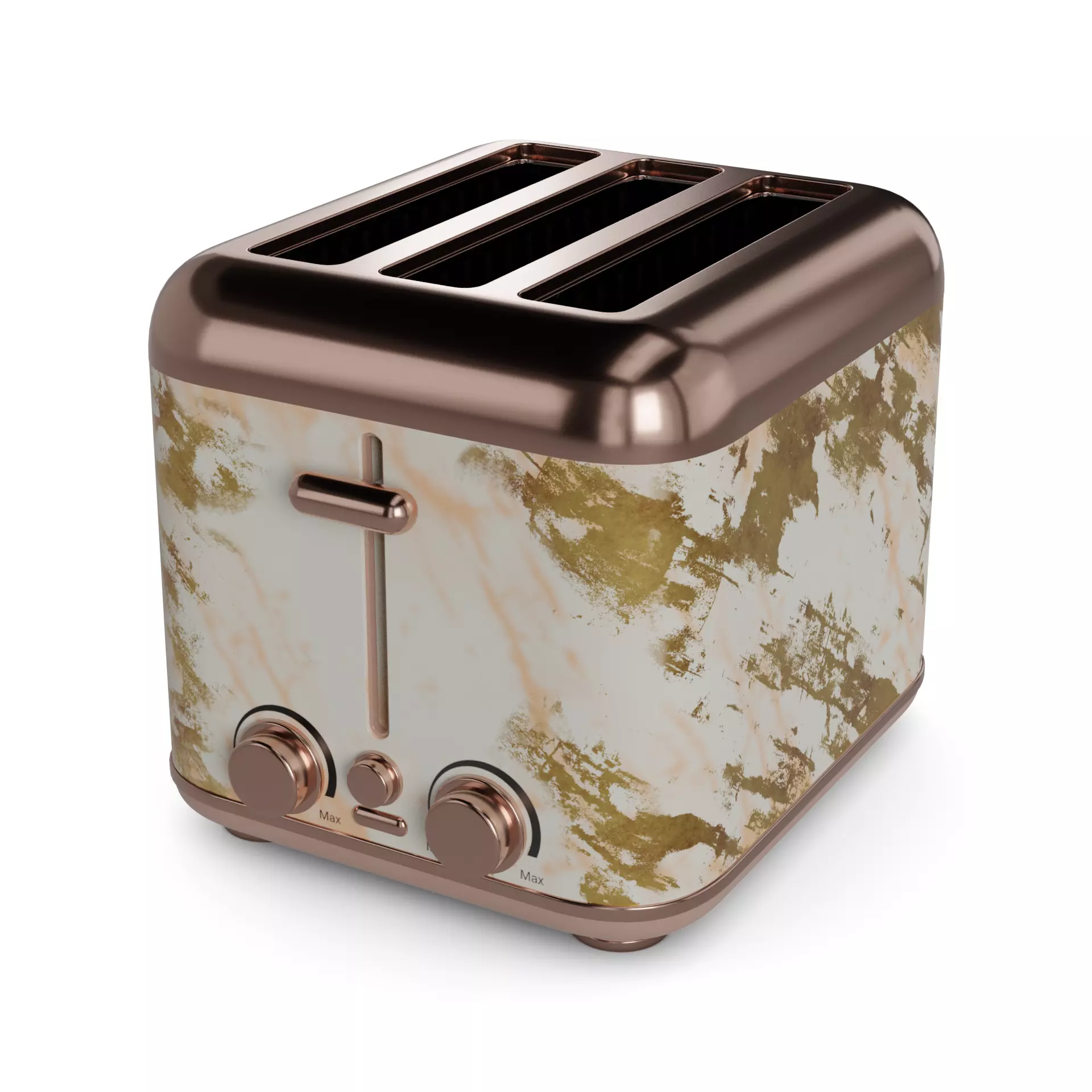 Contact toaster Low-poly 3D model