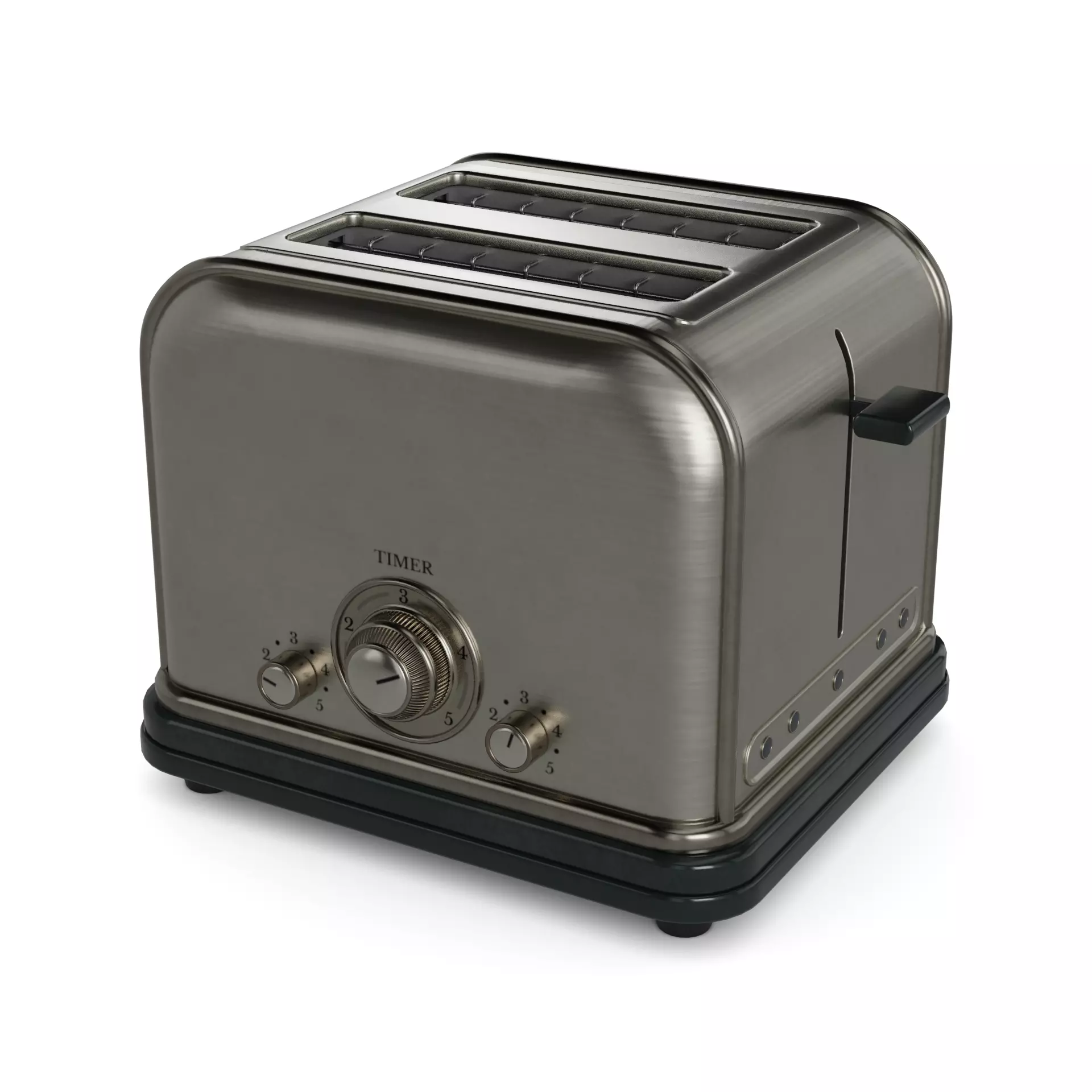 Contact toaster Low-poly 3D model_0