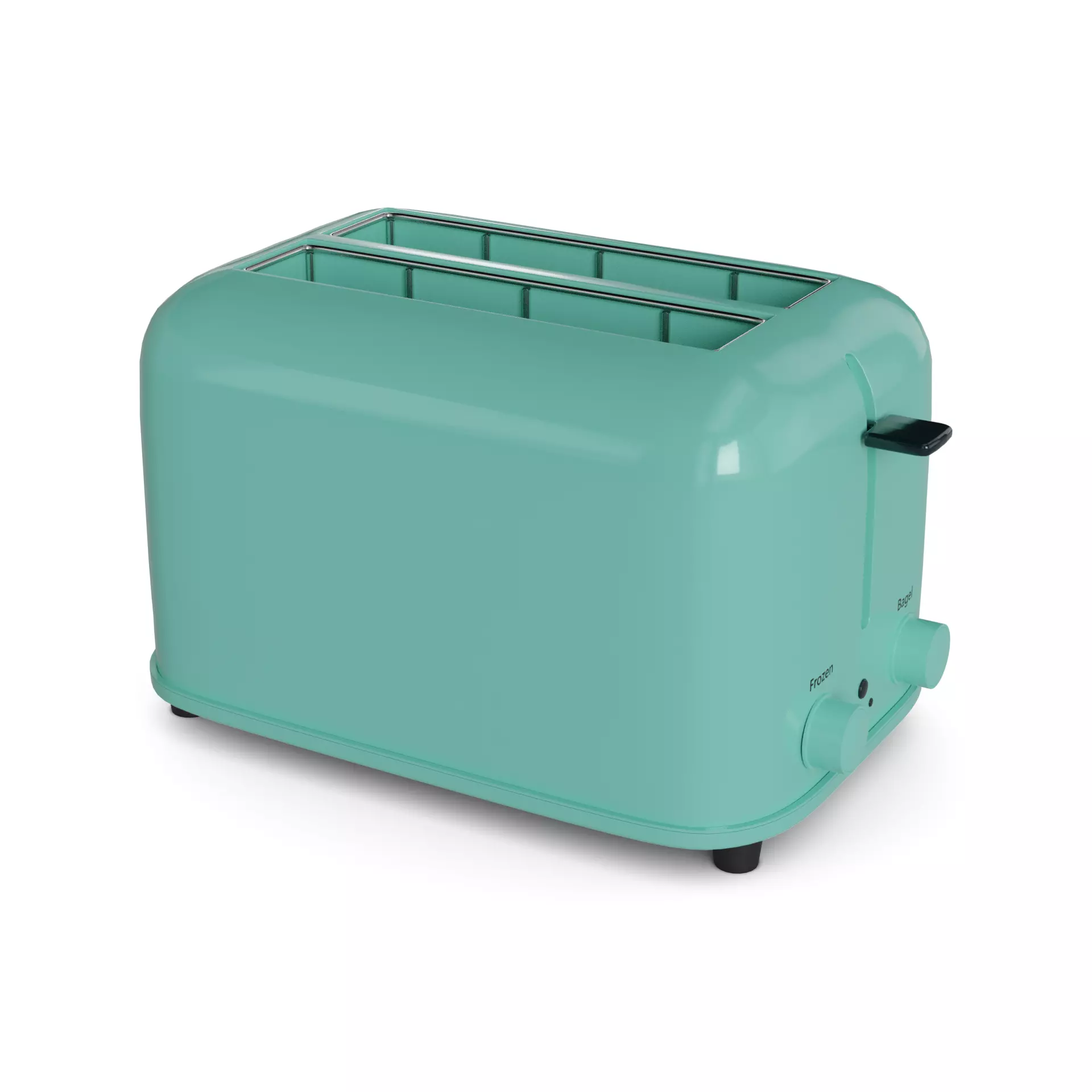 Contact toaster Low-poly 3D model_0