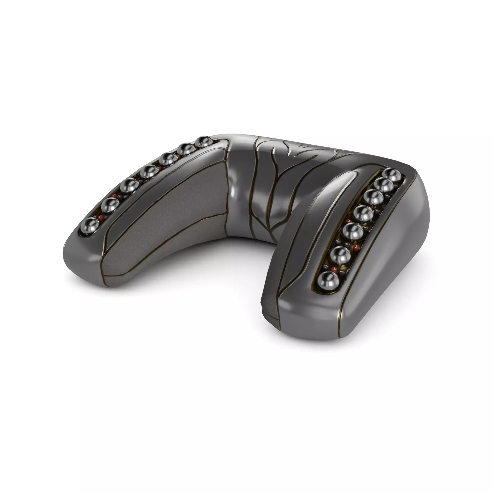 Electric Back Massager Low-poly 3D model_0