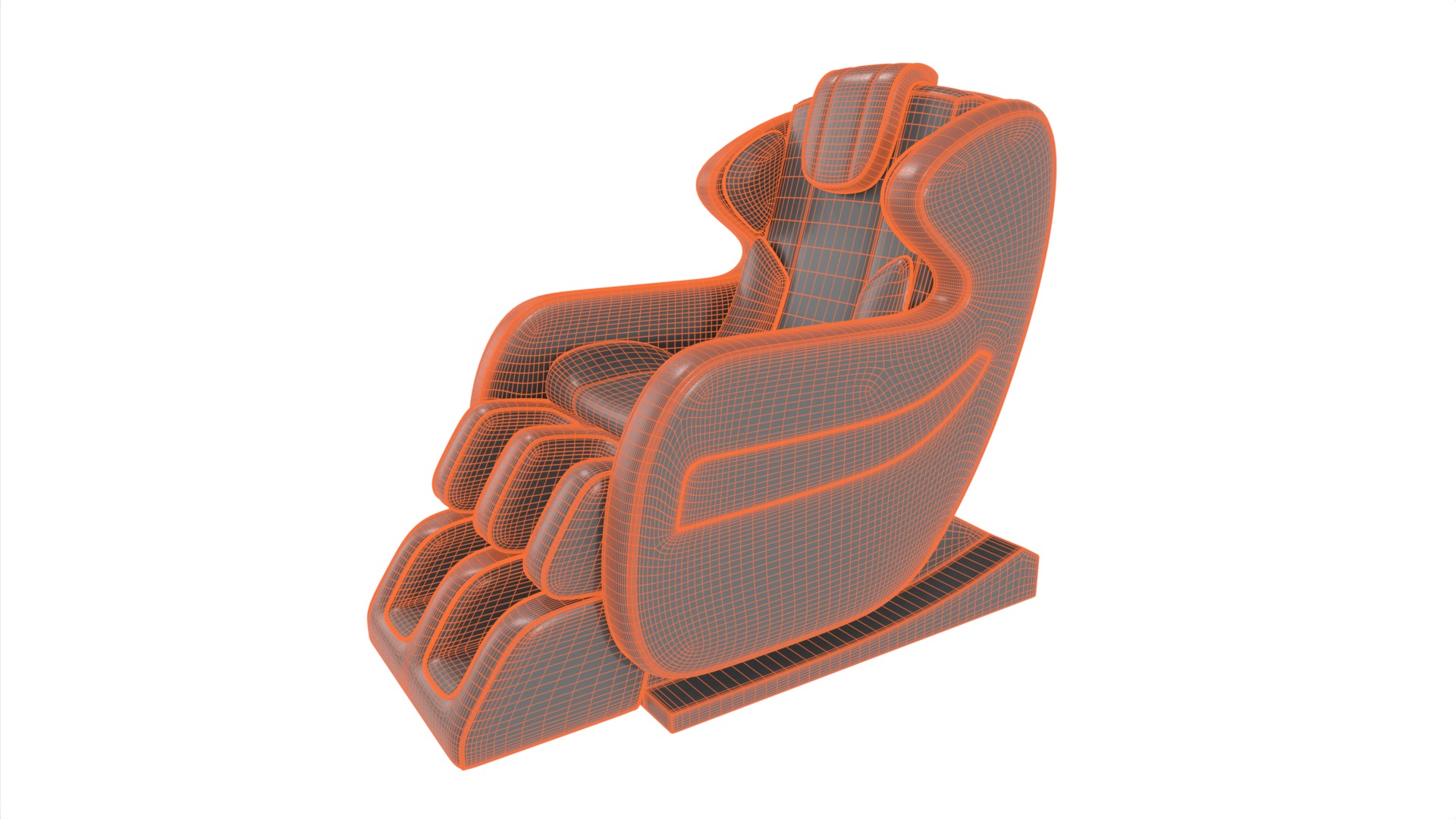 Electric Massage Chair 3D model_10