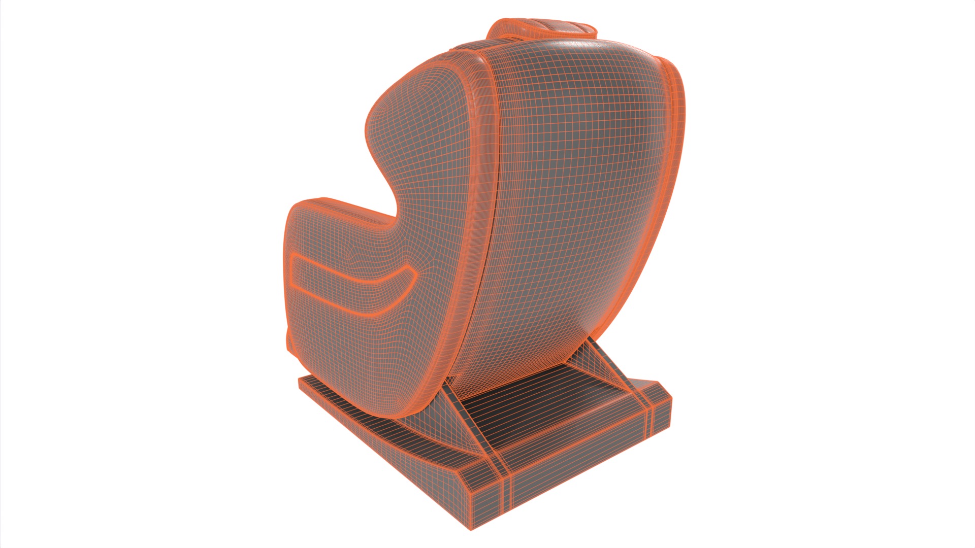 Electric Massage Chair 3D model_11