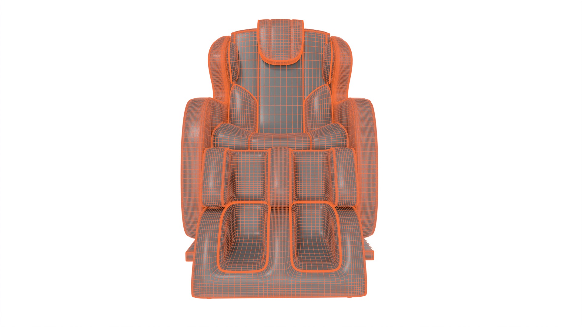 Electric Massage Chair 3D model_9