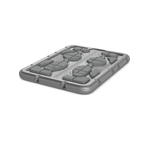 Electric Acupressure Mat Low-poly 3D model