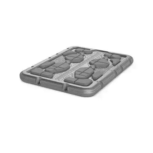 Electric Acupressure Mat Low-poly 3D model