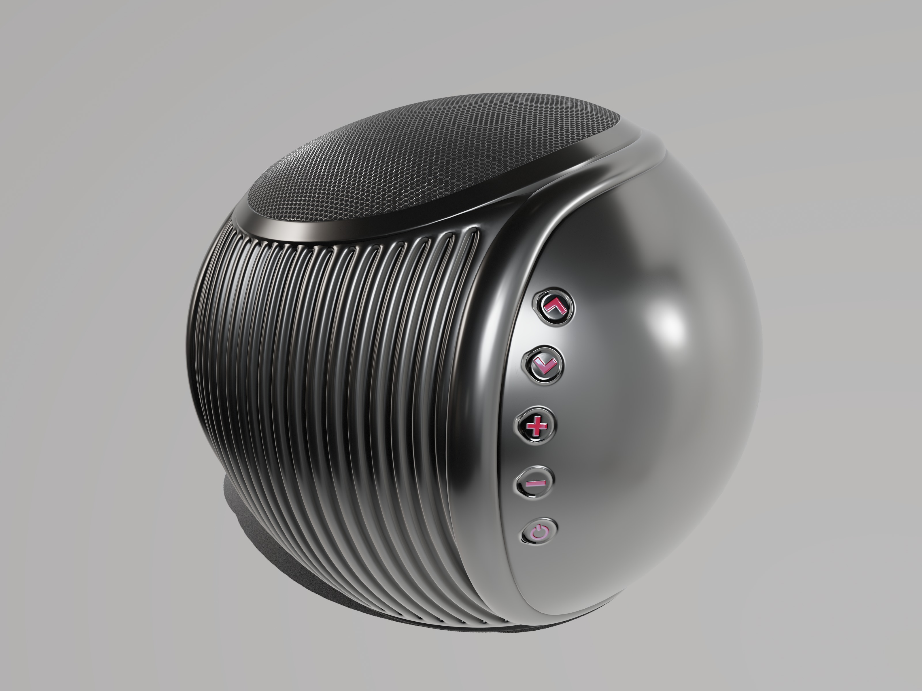 Smart speaker 3D model_2